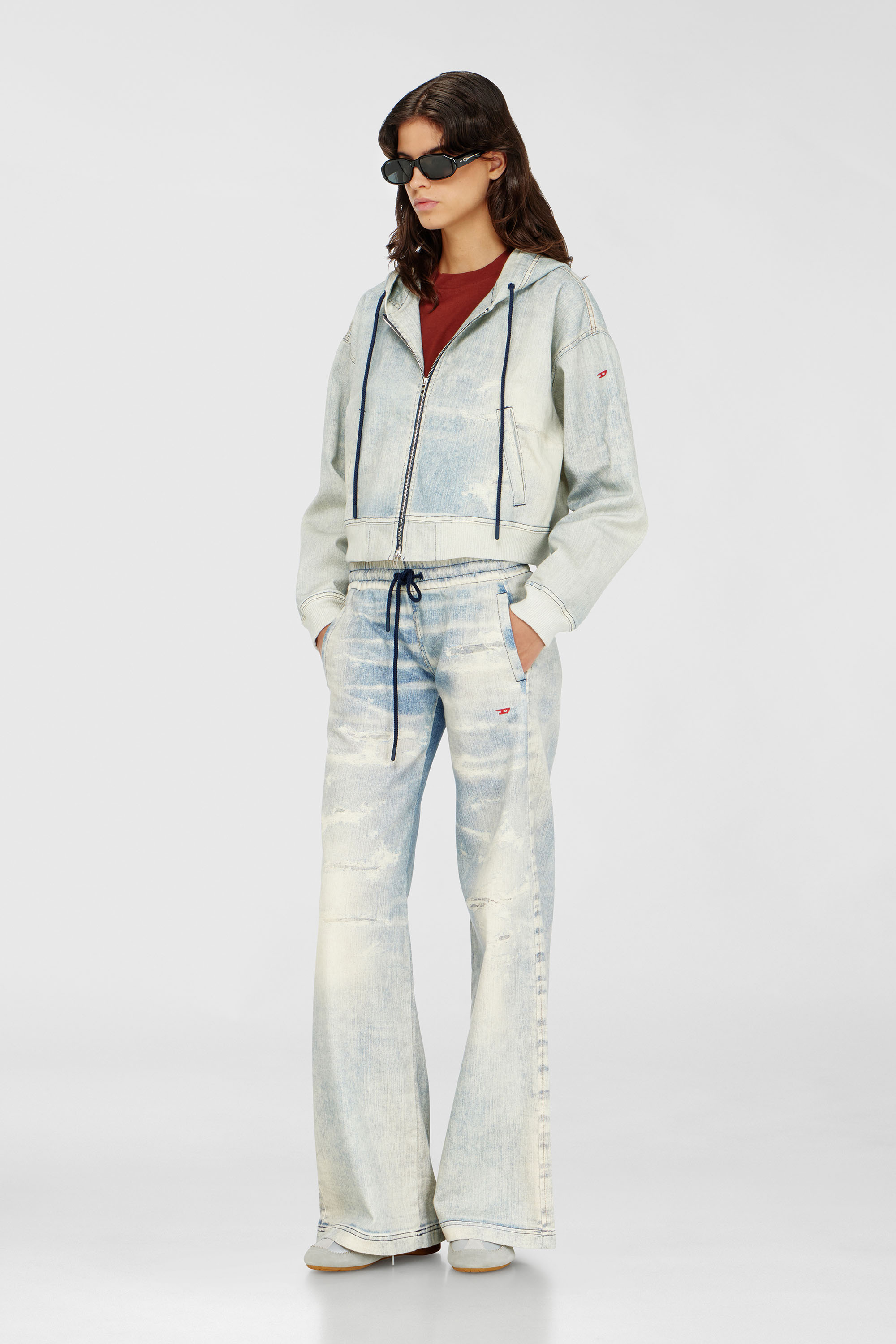 DE-GIRI-CROP JOGG, Azul Claro