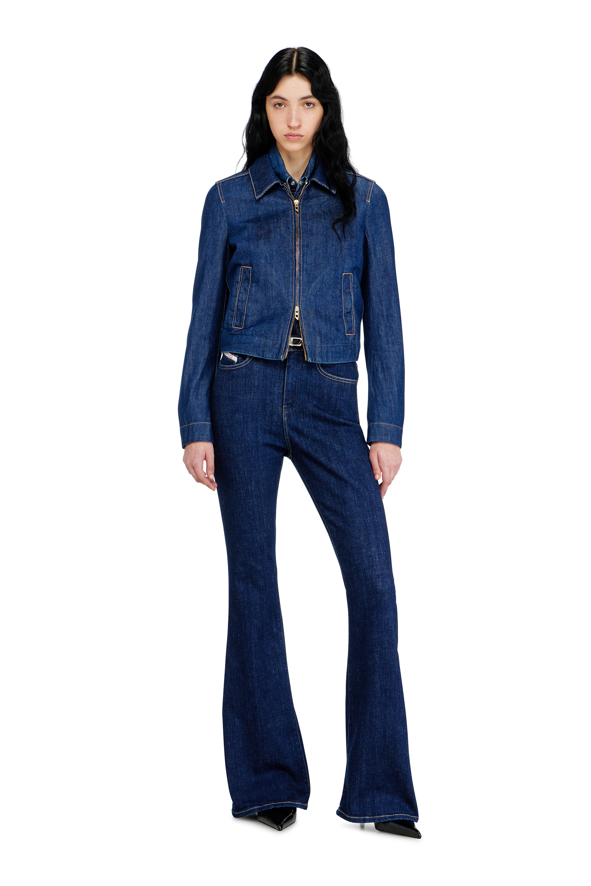 Diesel - Bootcut Jeans 1973 D-Partt 09Q03 Mujer, Azul Oscuro - 1