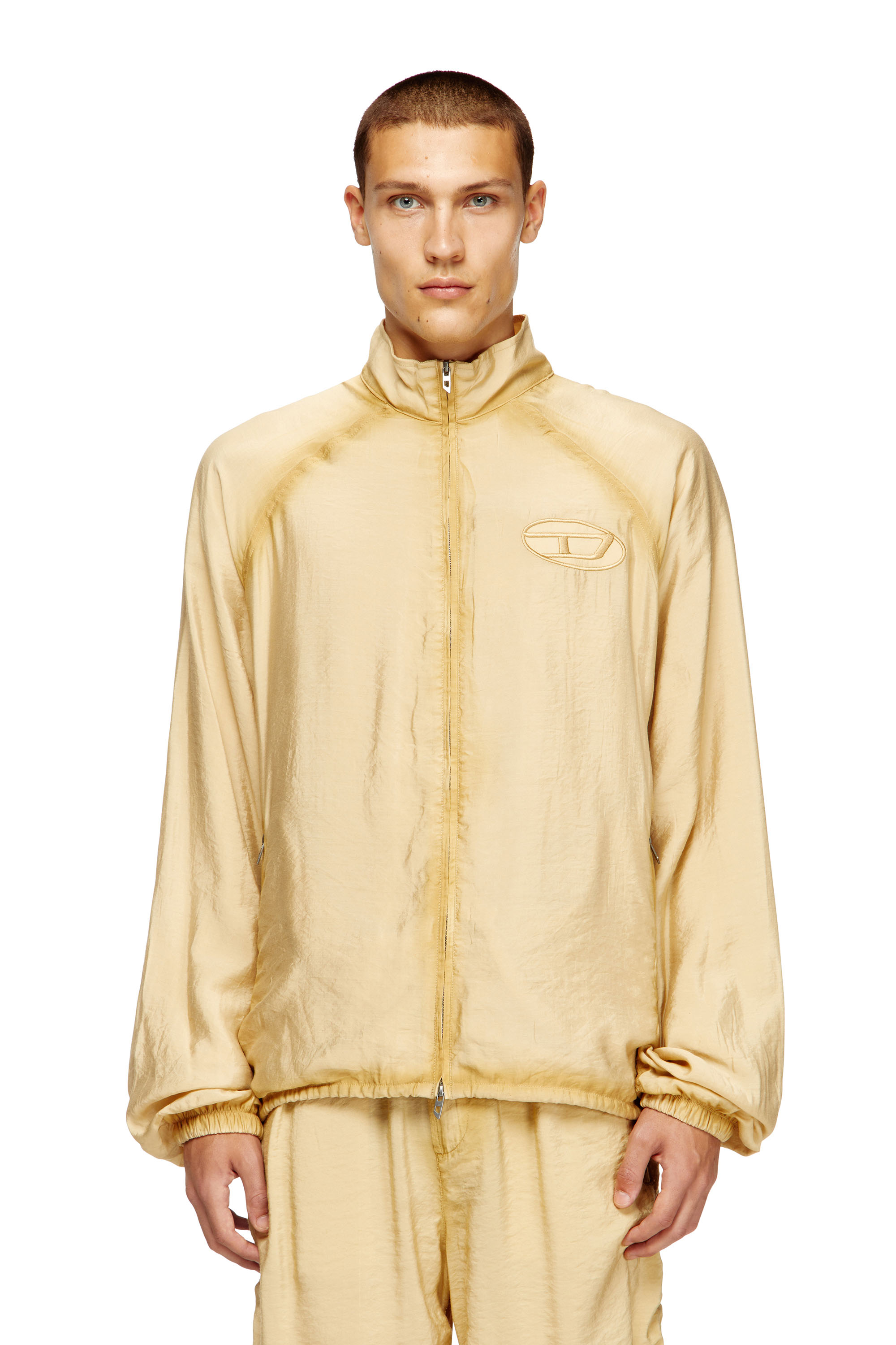 Diesel - J-HENRI-SOUVENIR, Chaqueta deportiva bordada conmemorativa Hombre in Beige - 1