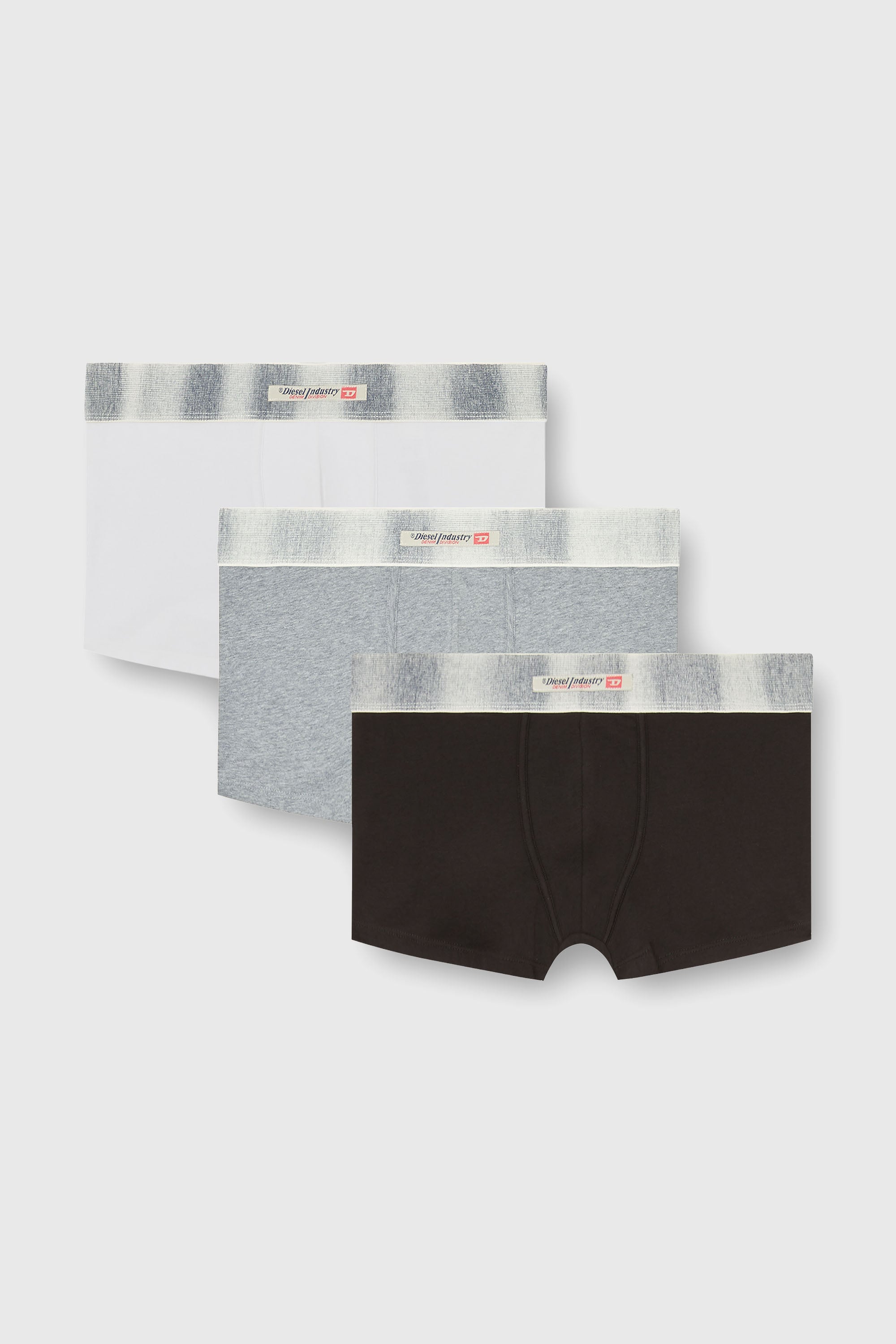 Diesel - DAMIEN-DNM-3PACK, Paquete de tres b&oacute;xers de algod&oacute;n el&aacute;stico con cinturilla de sat&eacute;n Hombre in Multicolor - 1