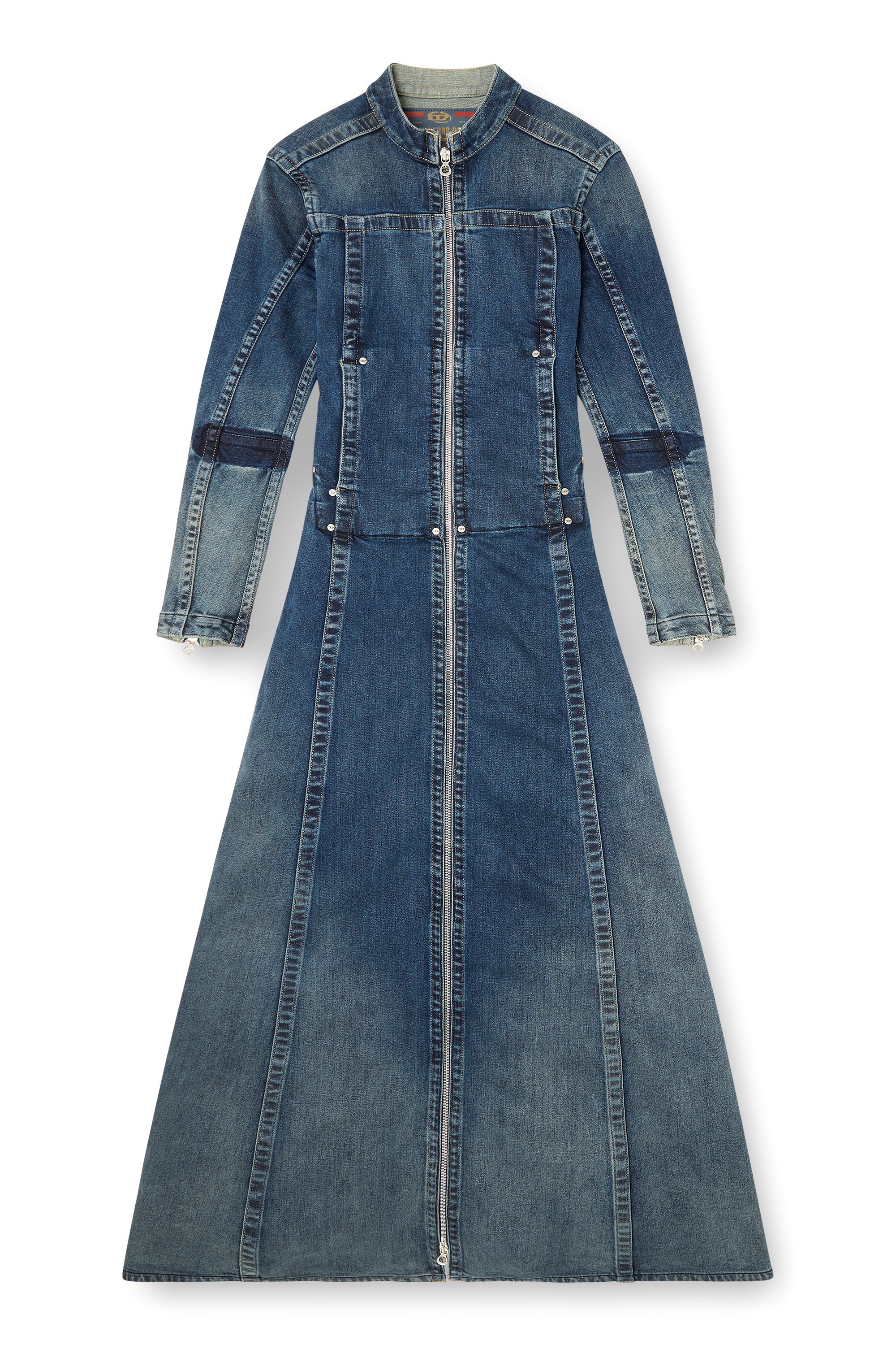 Diesel - DE-RO1-RE-FSG, Maxivestido en Rehab Denim Mujer in Azul marino - 1