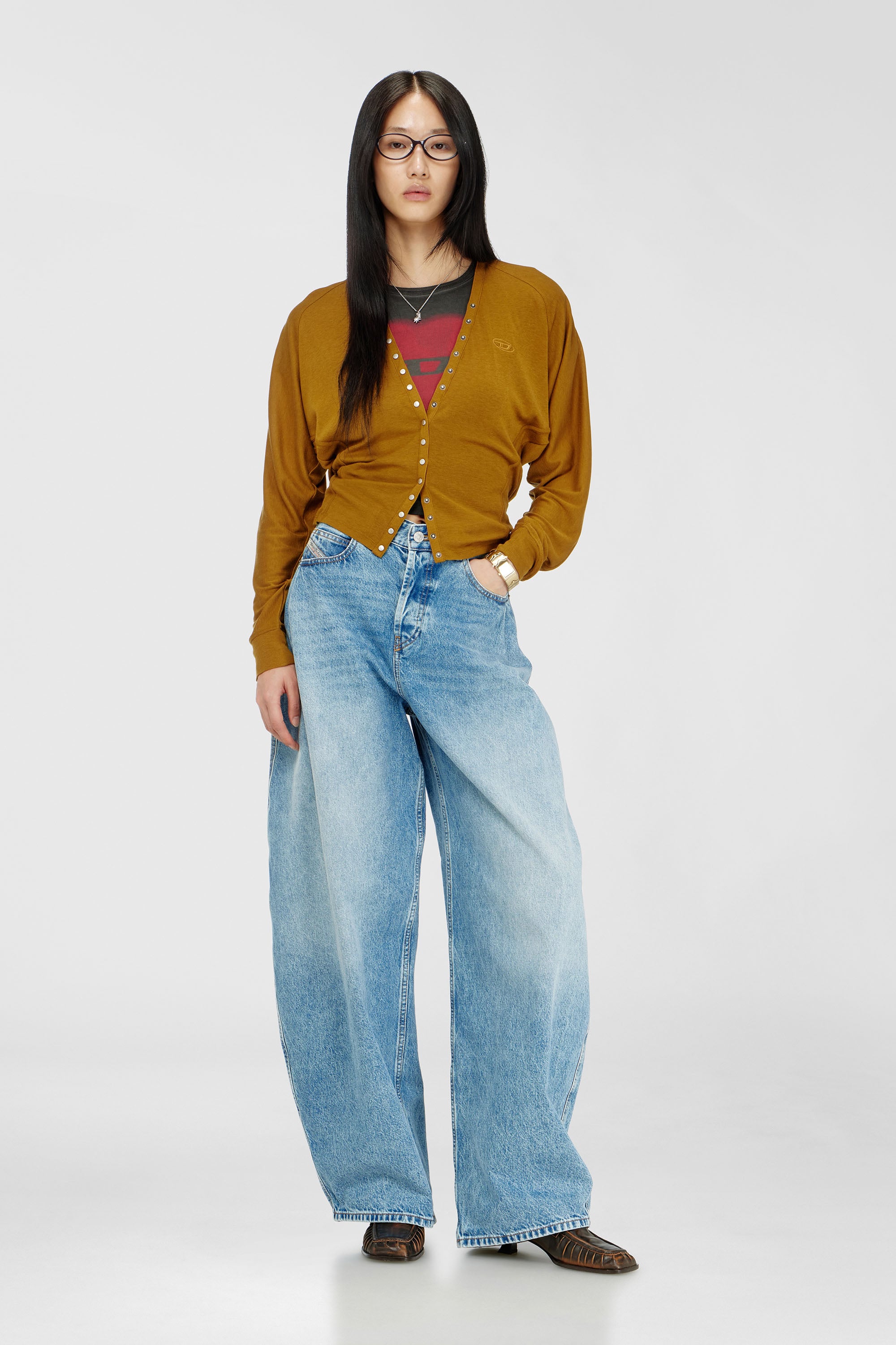 Diesel - Relaxed Jeans 1987 D-Khelz 09I29 Mujer, Azul Claro - 1