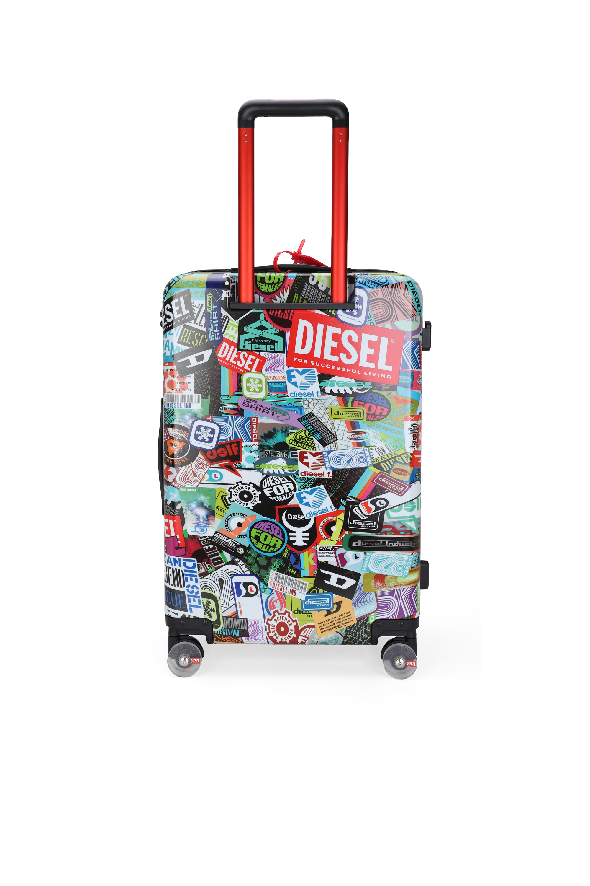 Diesel - DIESEL PC PRINTED TROLLEY-STICKERS- DSL0, Maleta estilo pegatinas tama&ntilde;o M Unisex in Multicolor - 2