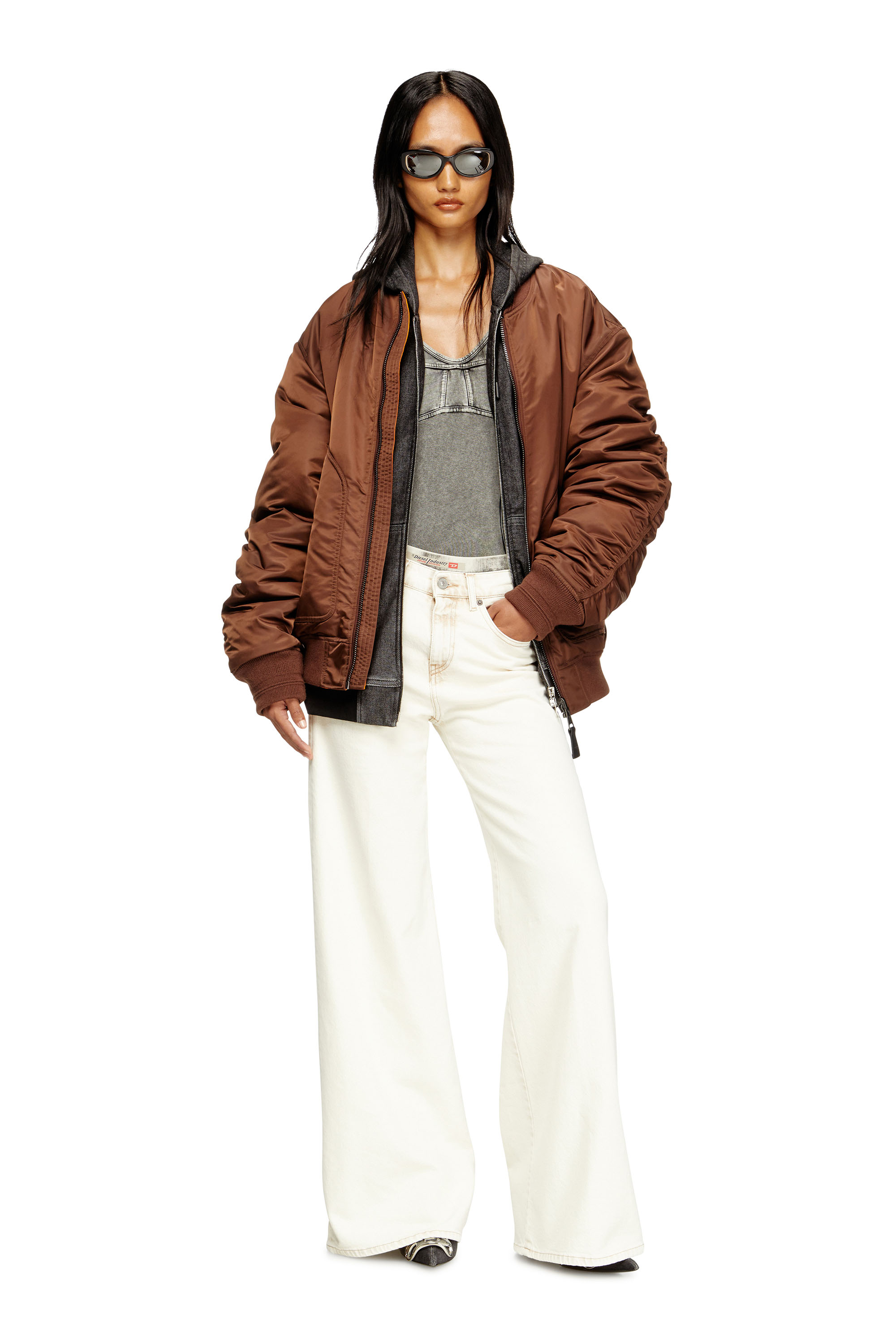 Diesel - Flare Jeans 1978 D-Akemi 09M70 Mujer, Blanco - 1