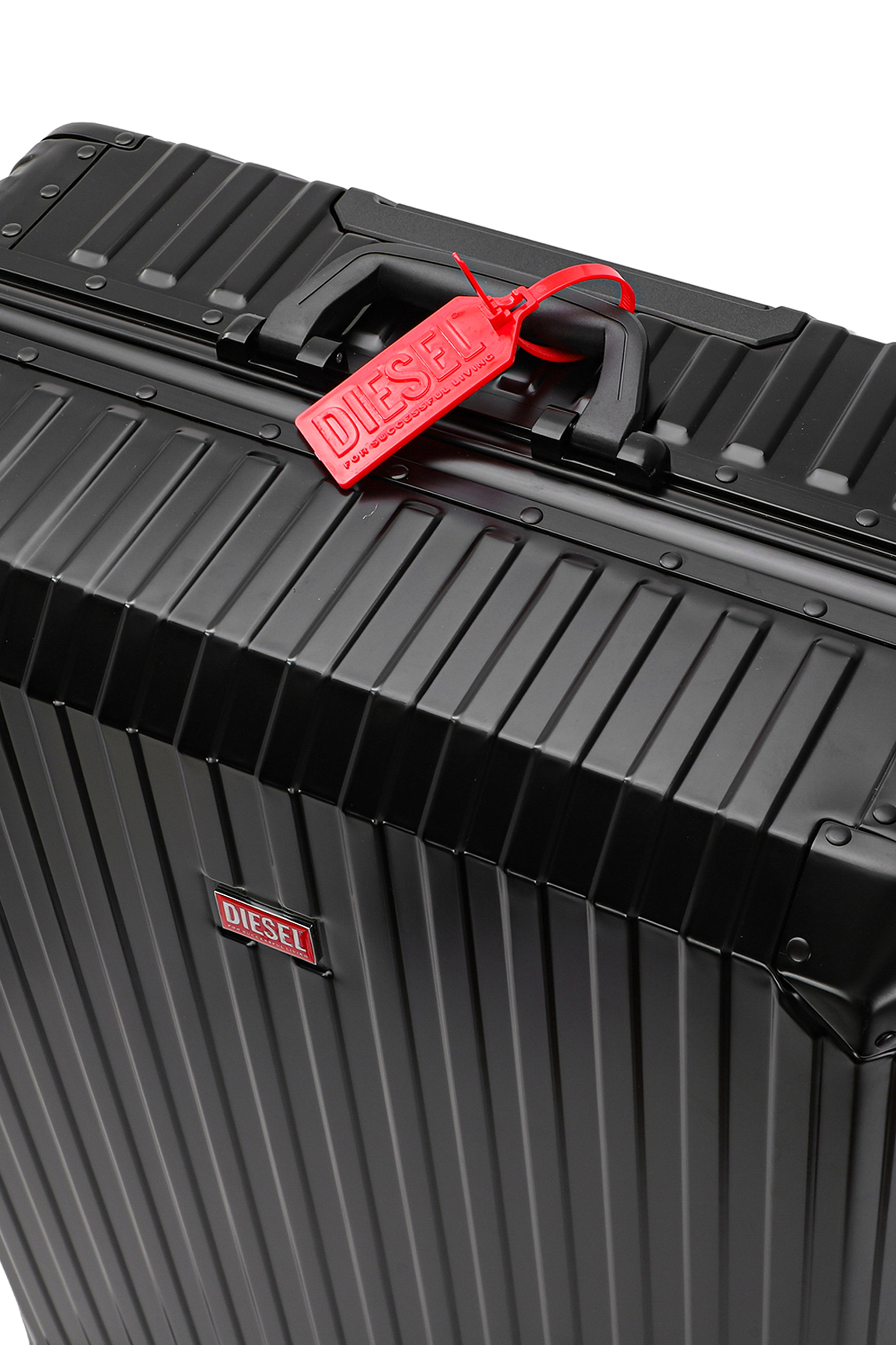 Diesel - DIESEL ALUMINUM TROLLEY- DSL002, Maleta de aluminio tama&ntilde;o L Unisex in Negro - 6
