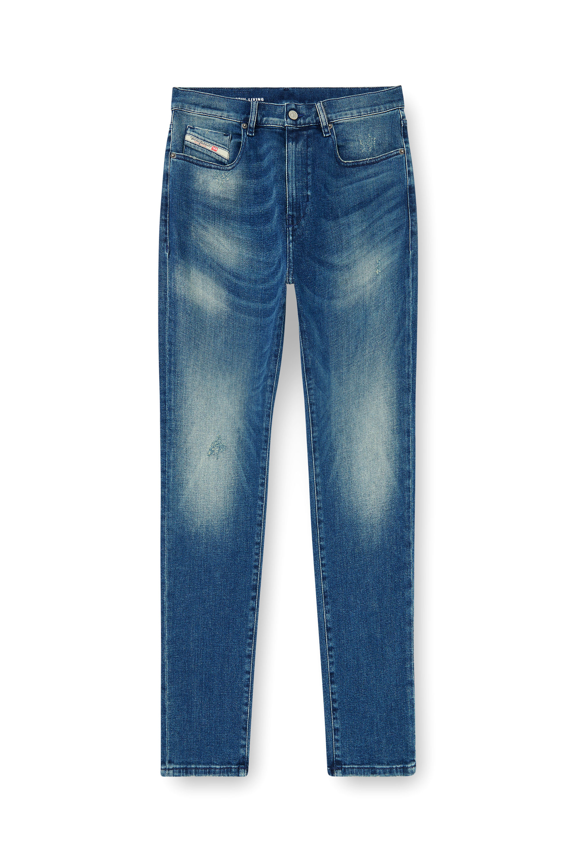 Diesel - Slim Jeans 2019 D-Strukt 0ADBT Hombre, Azul medio - 2