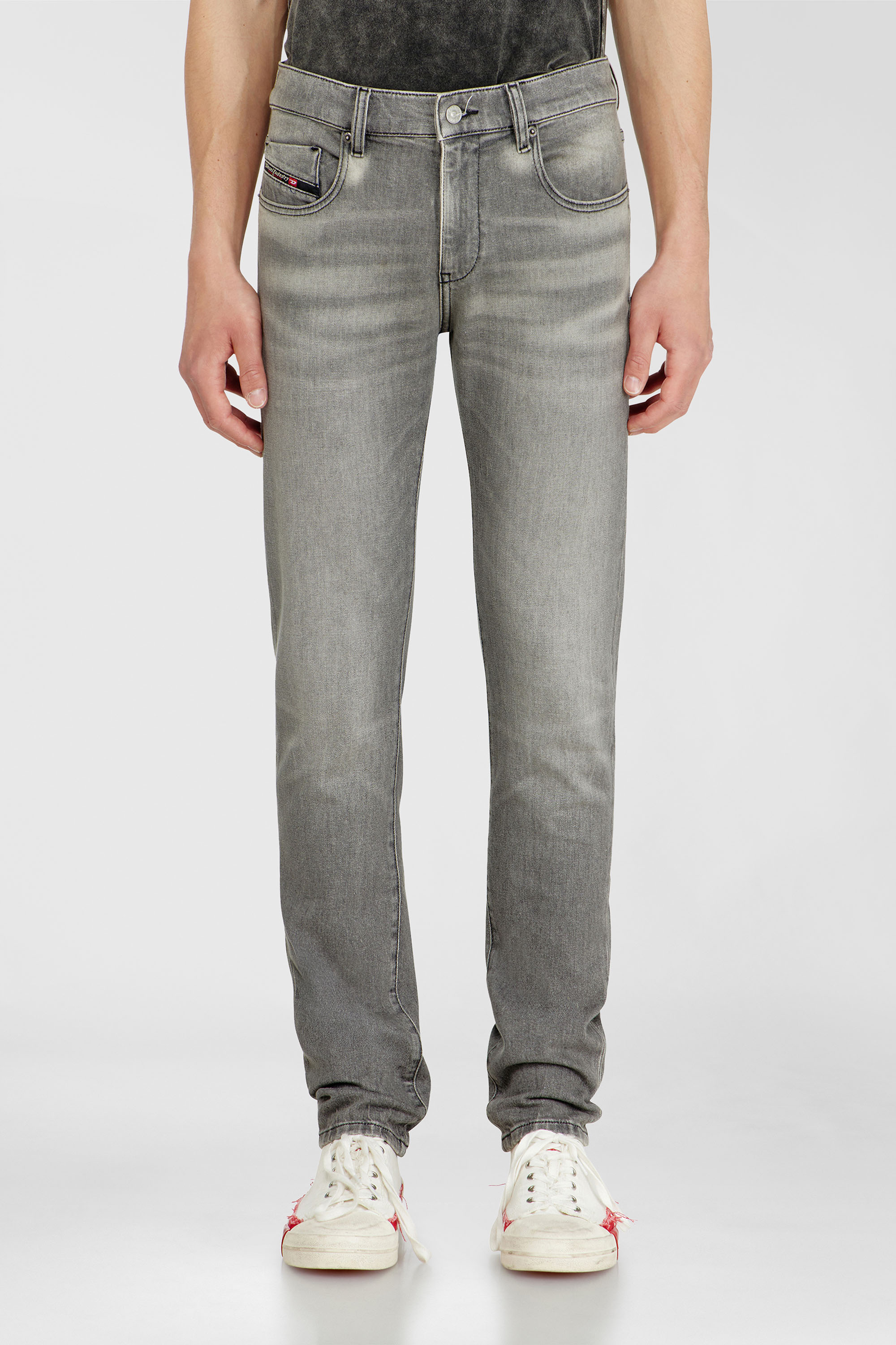 Diesel - Slim Jeans 2019 D-Strukt 0KBBL Hombre, Gris Claro - 1