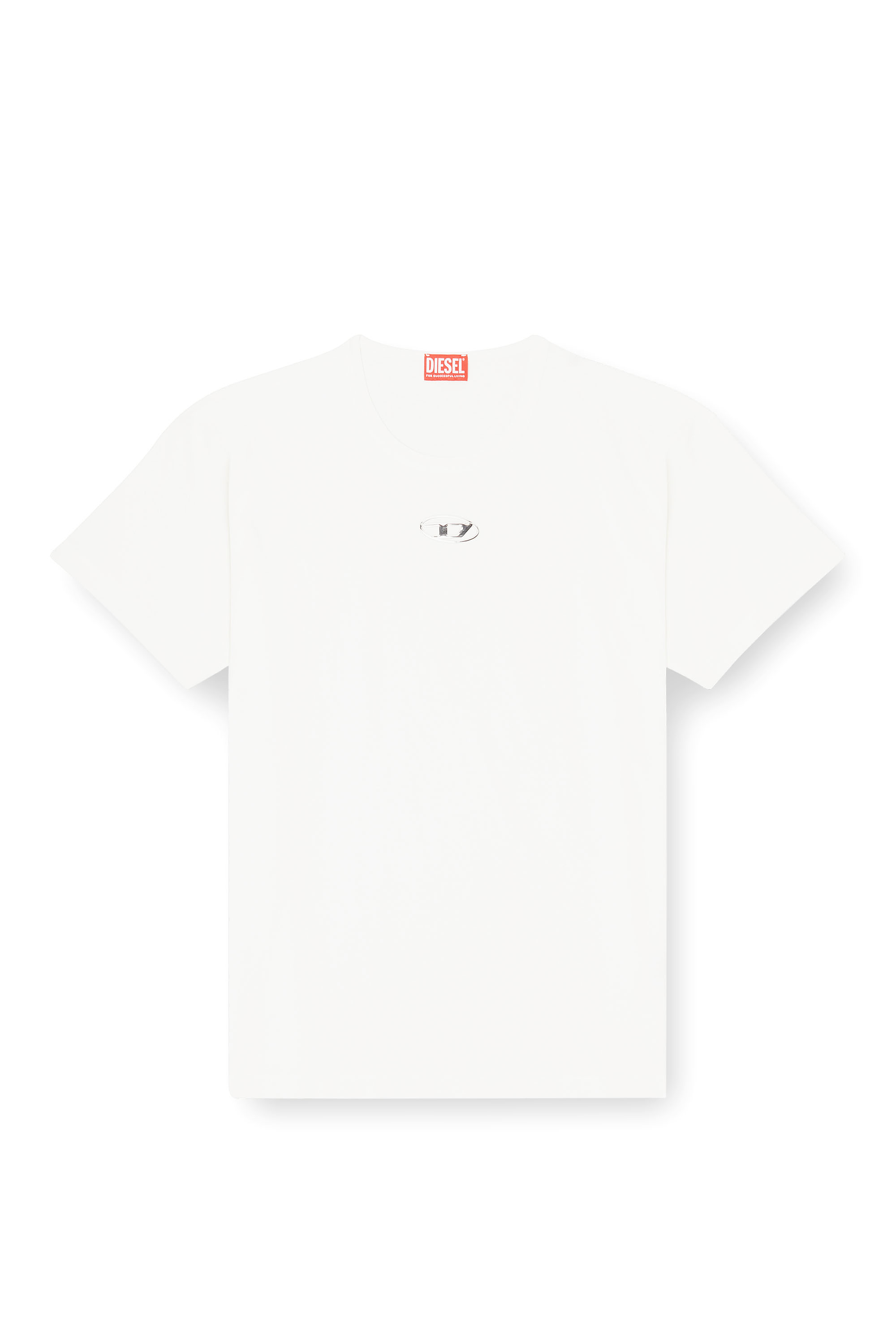 Diesel - T-NORM-IOD, Camiseta ligera de algodón con logotipo Oval D metálico Hombre in ToBeDefined - 3