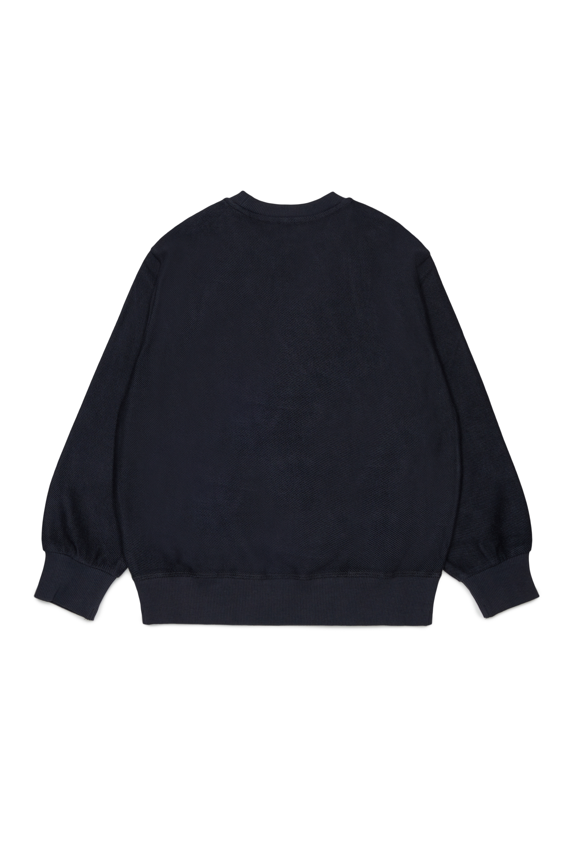 Diesel - SFRIT OVER, Sudadera con efecto de rayas y logo Oval D Hombre in Negro - 2