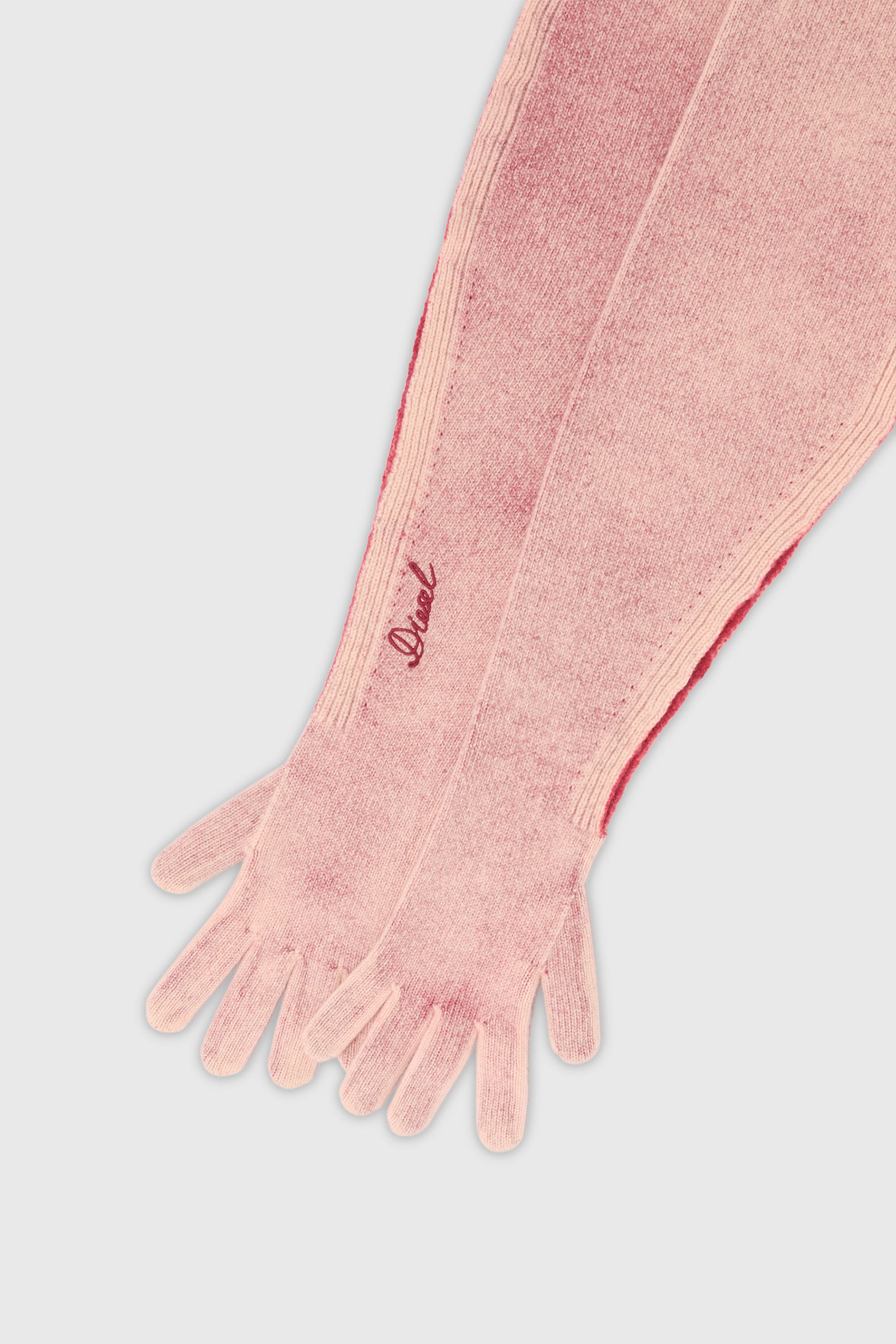 Diesel - K-EVIN, Guante-bufanda h&iacute;brido de lana bicolor Unisex in Rosa - 2