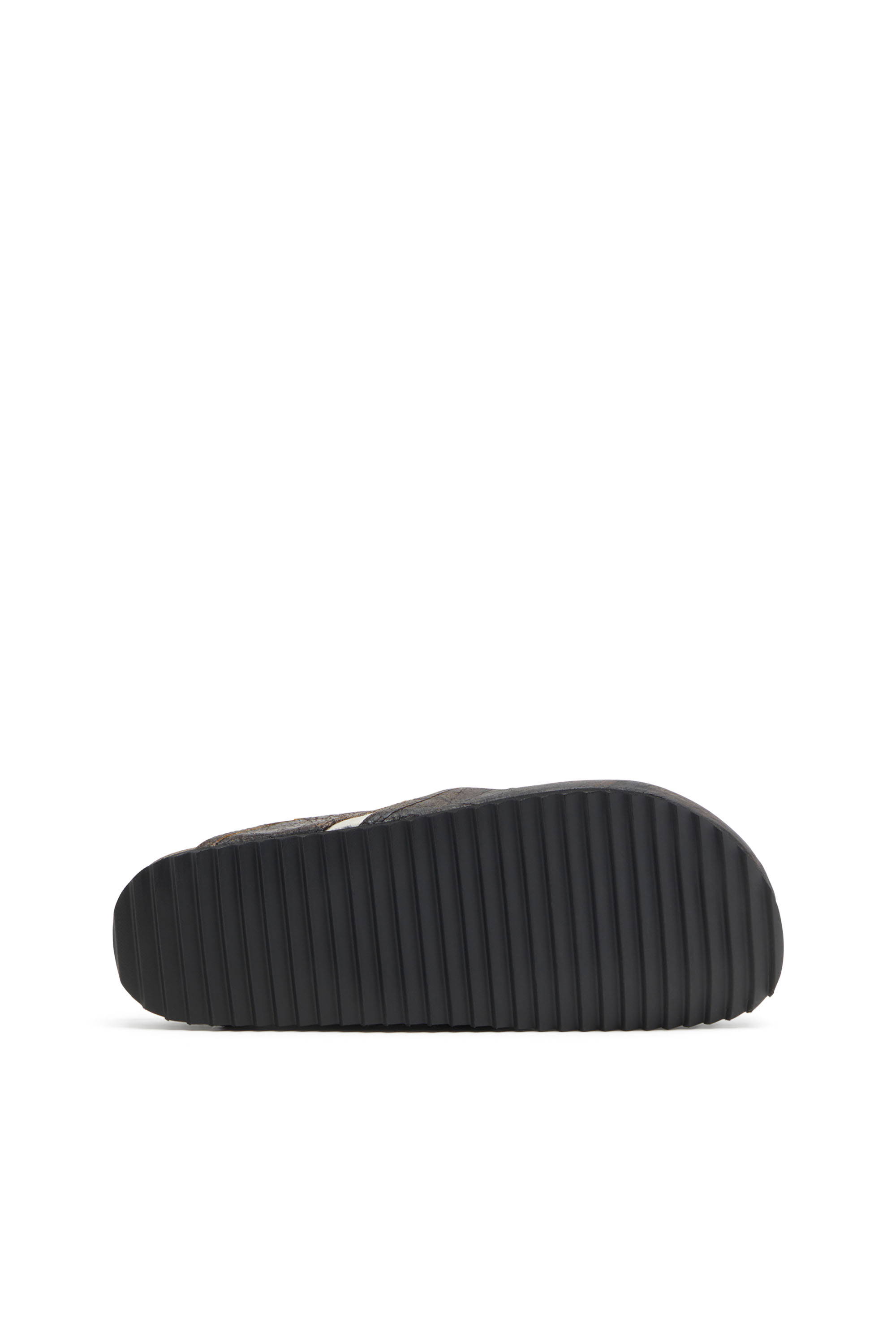 Diesel - D-WOODSTOCK SLIP-ON, D-Woodstock-Zuecos de gamuza con efecto agrietado Hombre in Marrón - 4