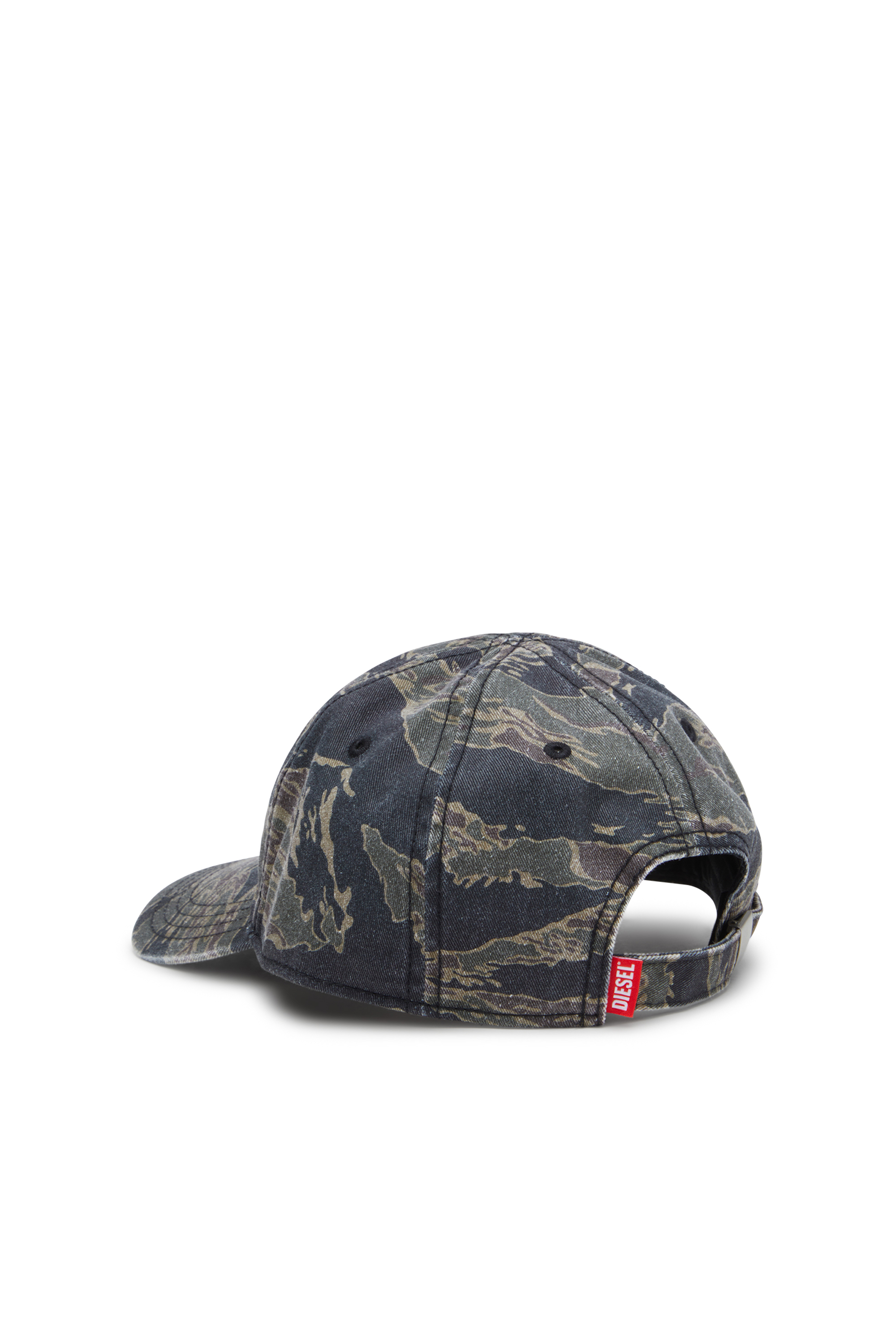 Diesel - C-VADO, Gorra de béisbol con estampado de camuflaje Hombre in Verde - 2