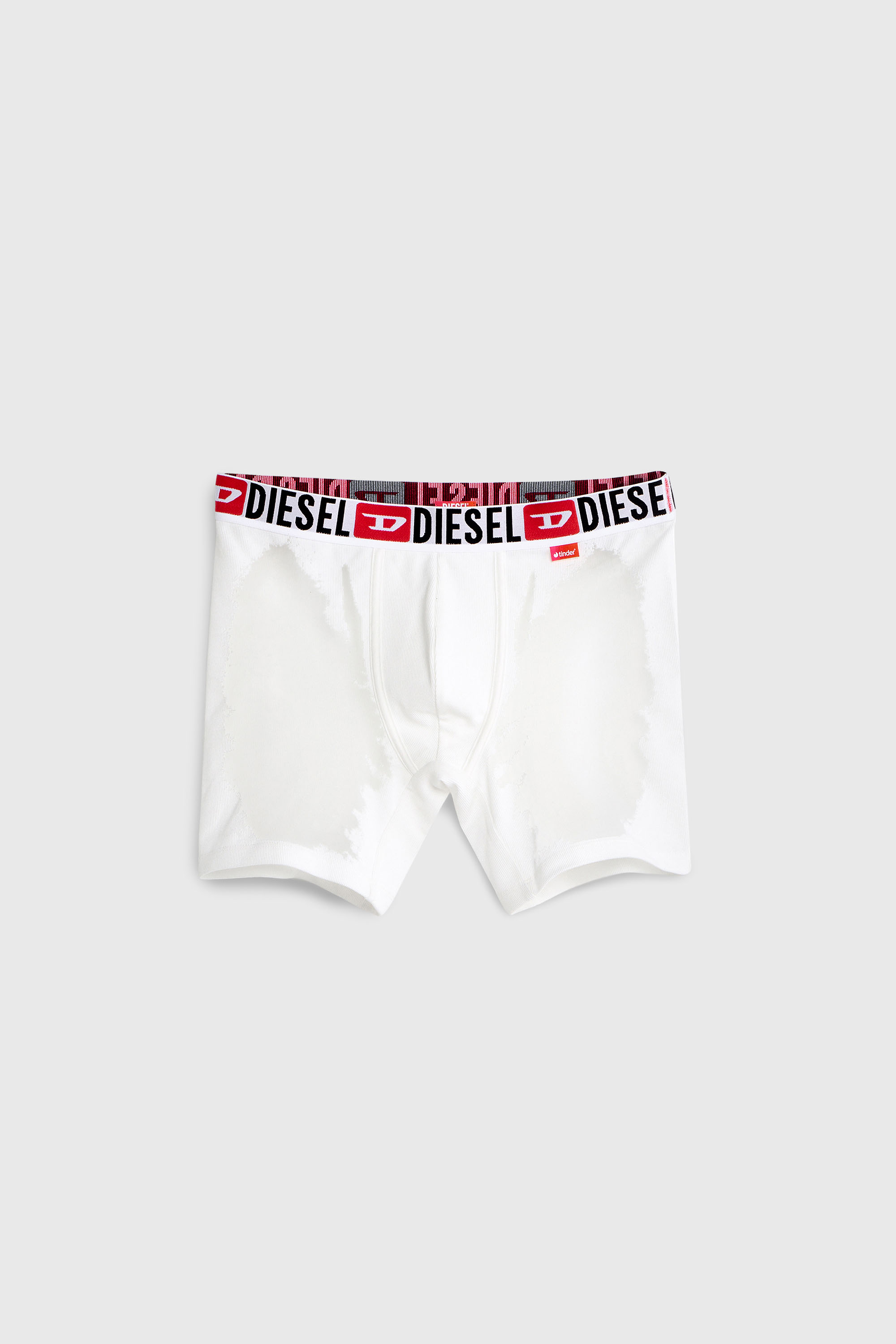 Diesel - PR-MAX-D-CORE, Boxer largos con efecto devor&eacute; transl&uacute;cido Hombre in Blanco - 2