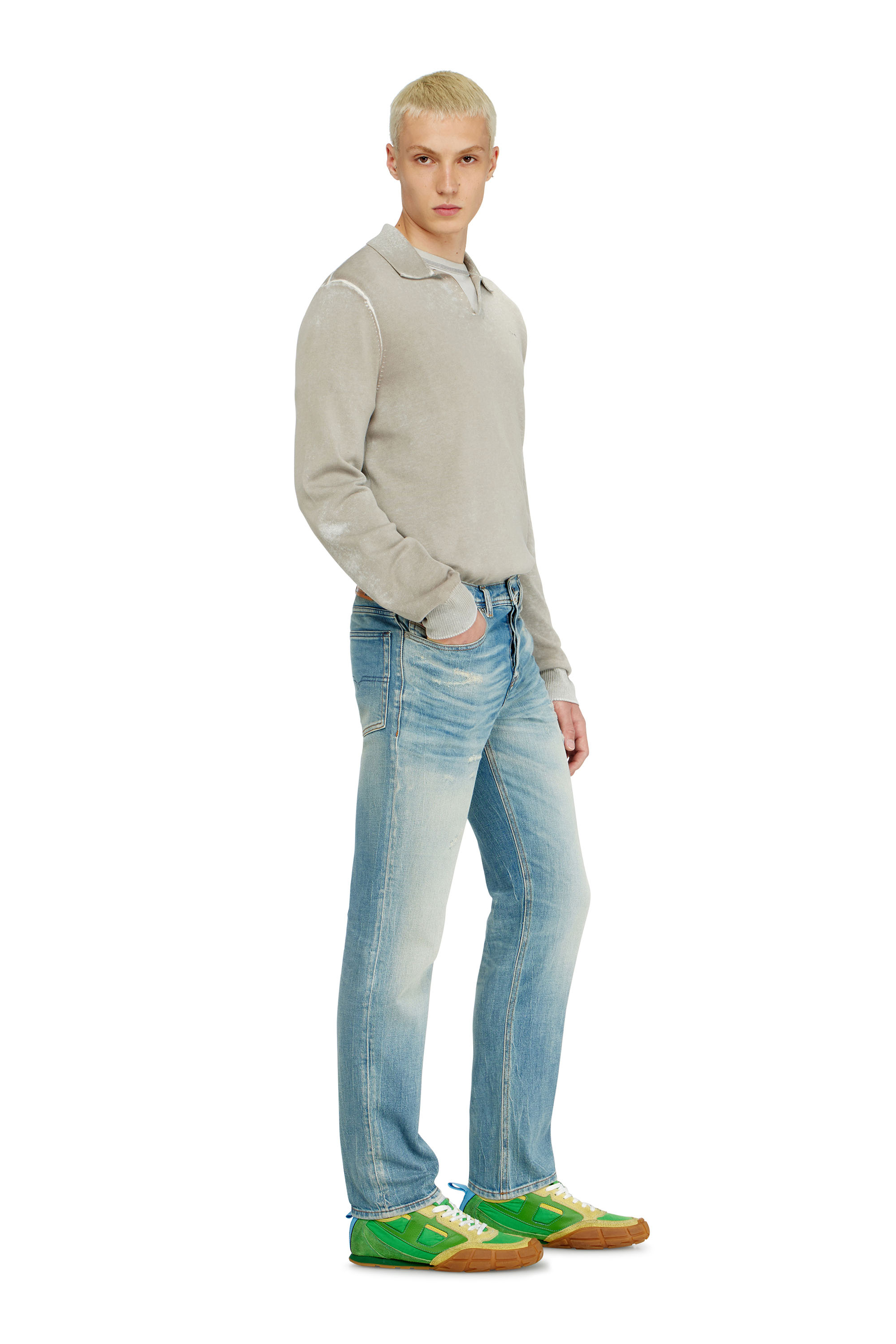 Diesel - Regular Jeans 2023 D-Finitive 09P33 Hombre, Azul Claro - 2