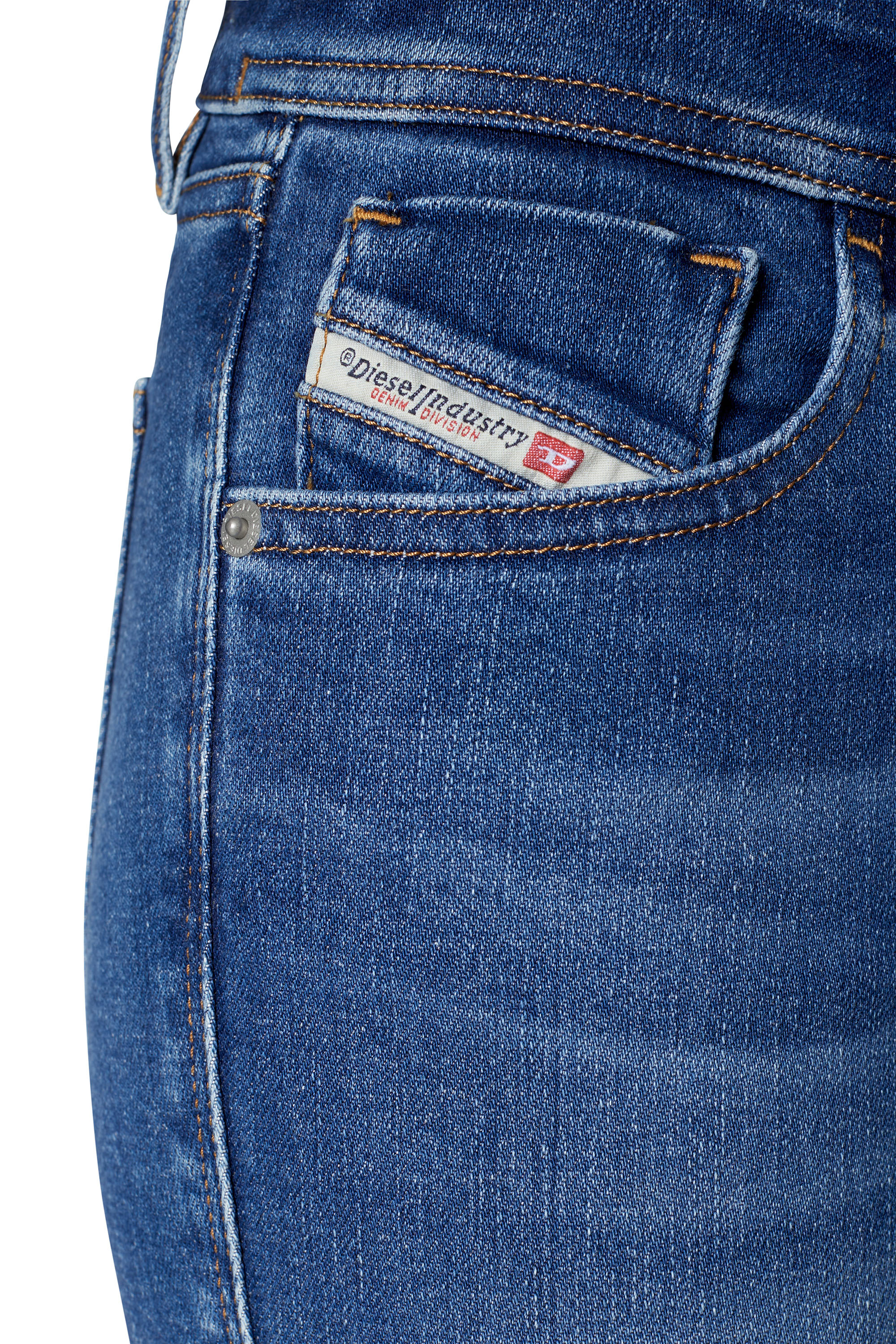 Diesel - Super skinny Jeans 2018 Slandy-Low 09C21, Azul medio - Image 3