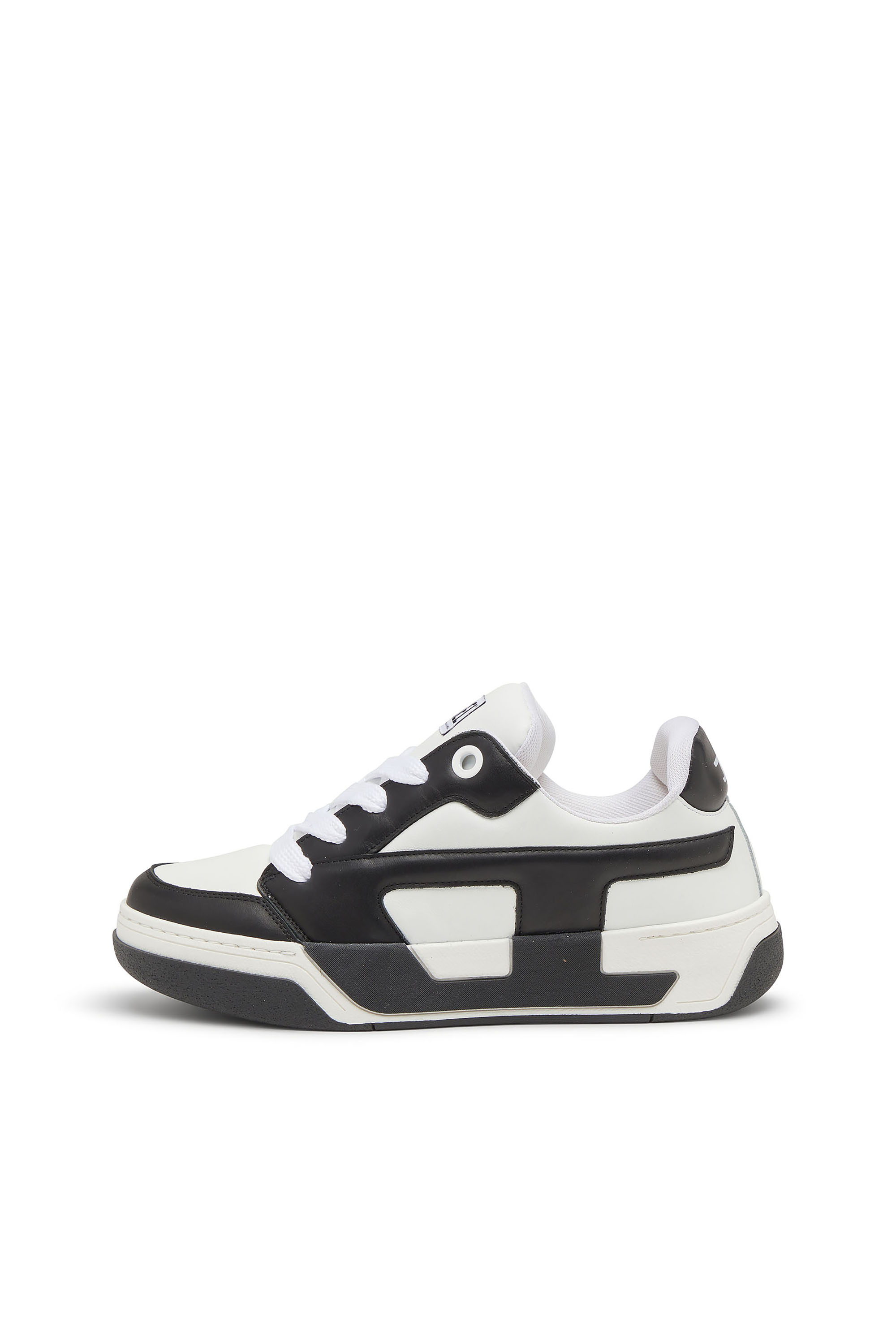 Diesel - S-D-OLLIE LOW, D-Ollie -Zapatillas en cuero de bloques de color Hombre in Blanco - 2