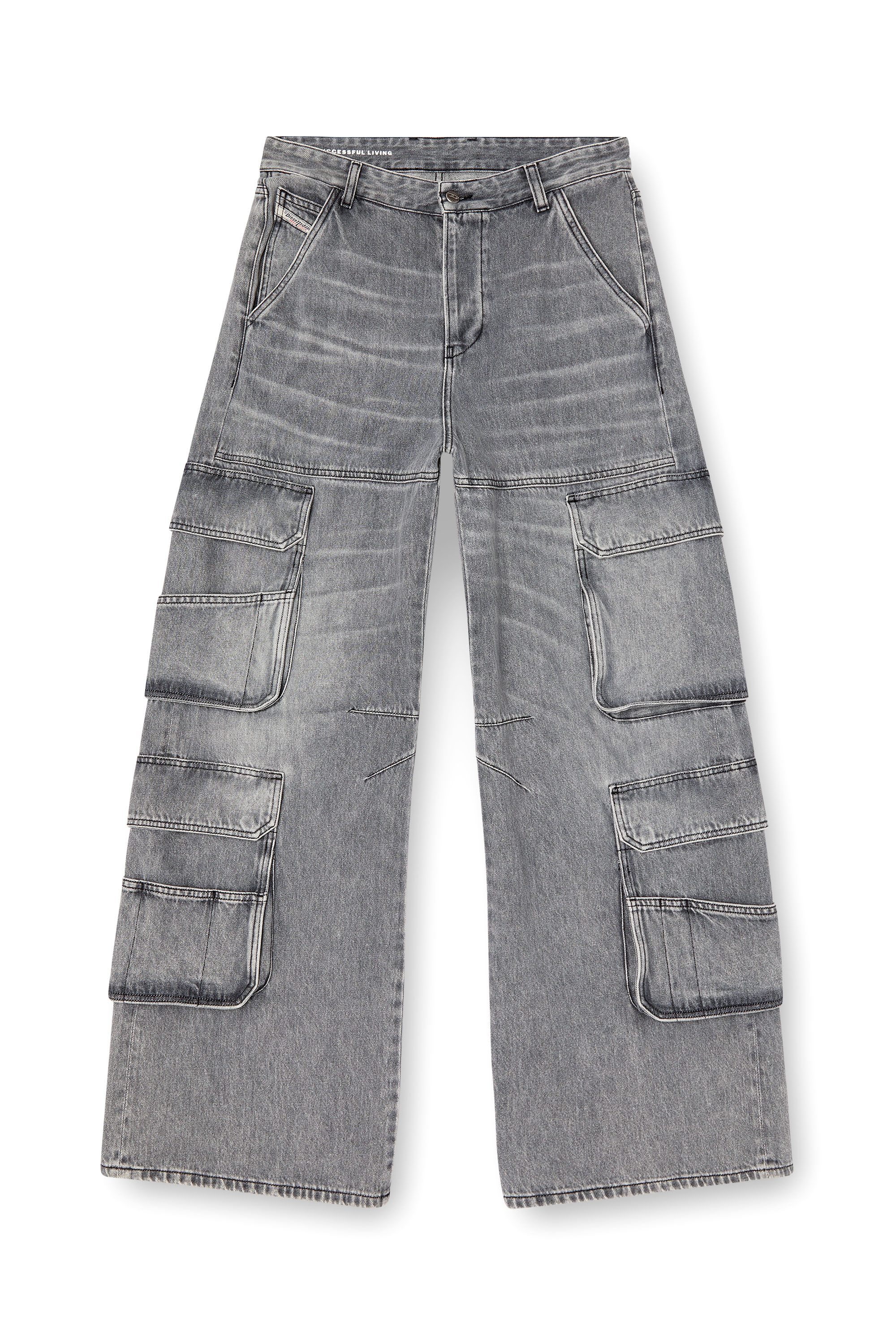 Diesel - Relaxed Jeans 1996 D-Sire 0DCBE Mujer, Gris Claro - 5