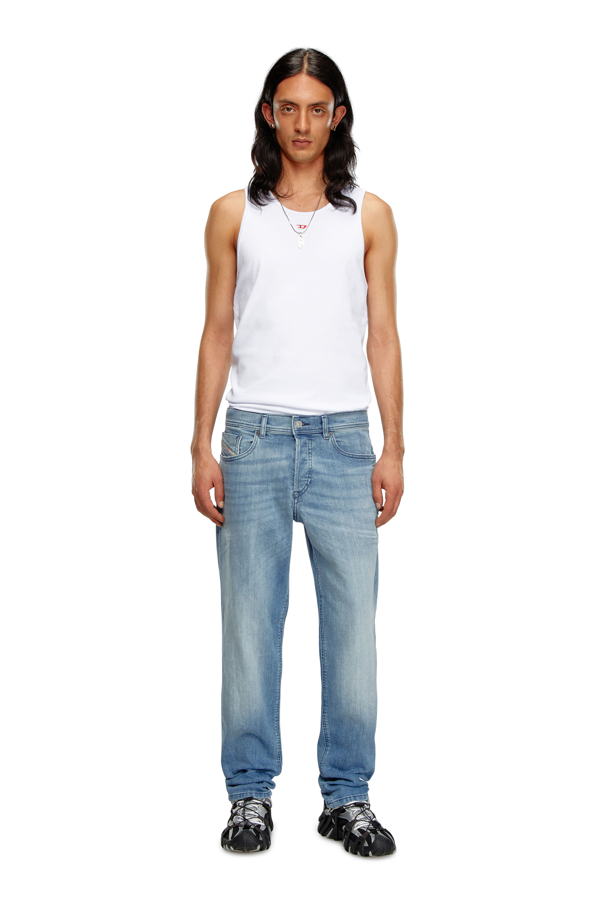 Diesel - Tapered Jeans 2023 D-Finitive 0GRDI, Azul Claro - Image 4