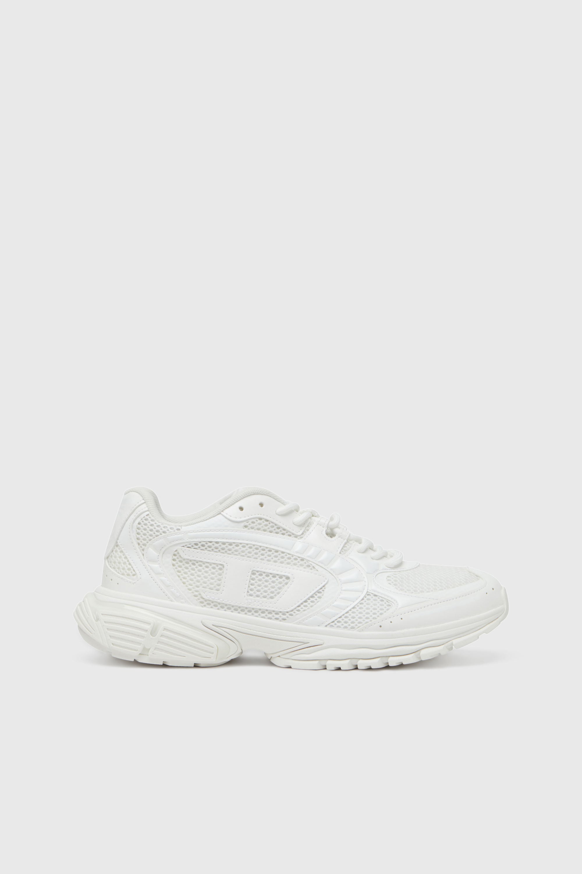 Diesel - S-PRO-V-DENSE LOW, S-Pro-V-Dense-Deportivas de malla con logotipo Oval D Hombre in Blanco - 1