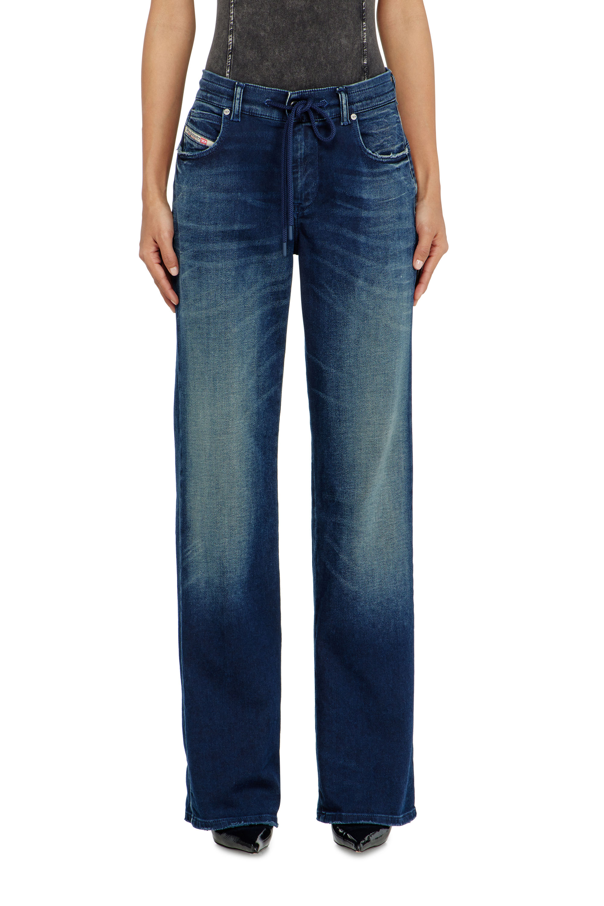 Diesel - Regular 2071 D-Meel Joggjeans&reg; 09P93 Mujer, Azul Oscuro - 2