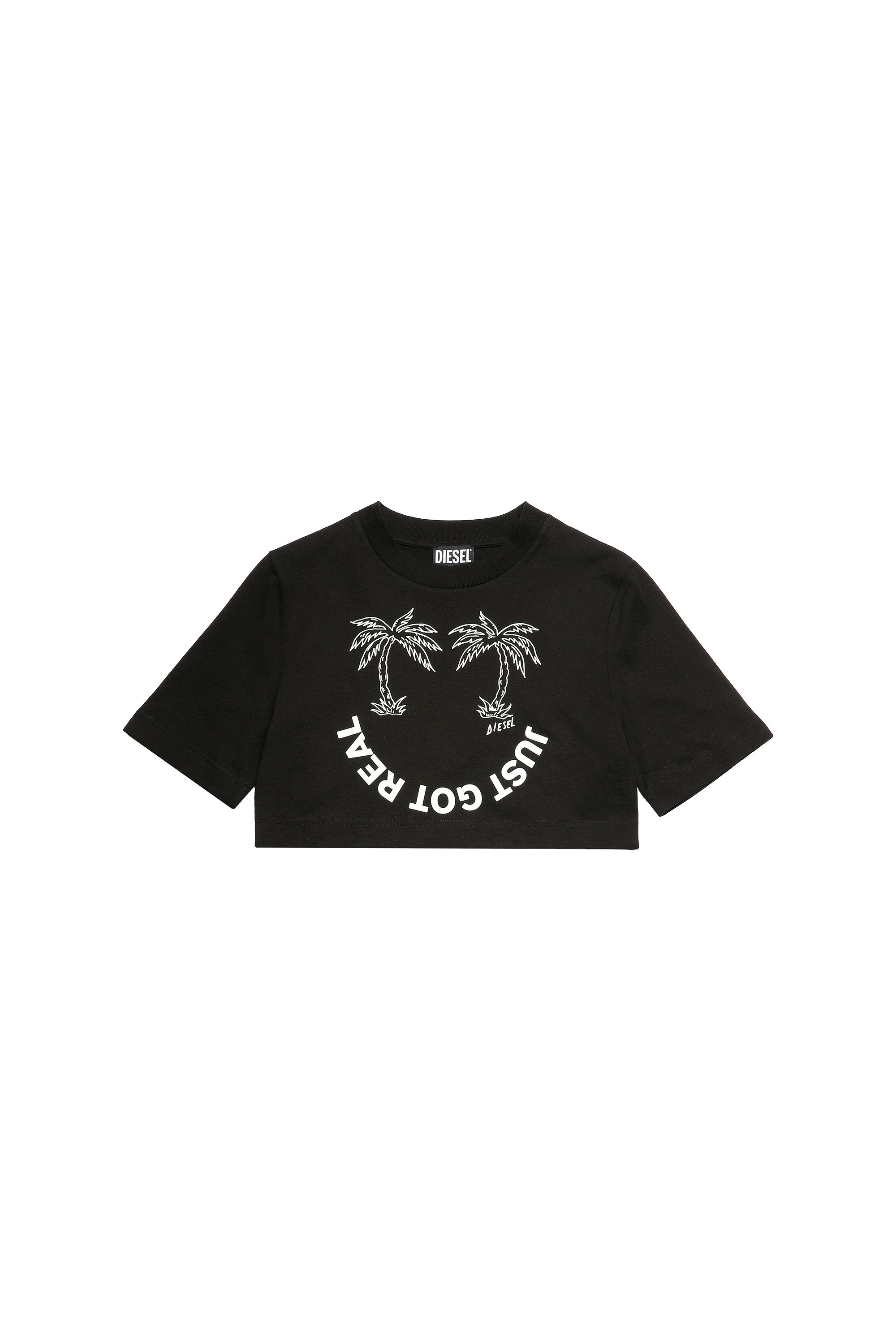 T-RECROP-B2, Negro - Camisetas