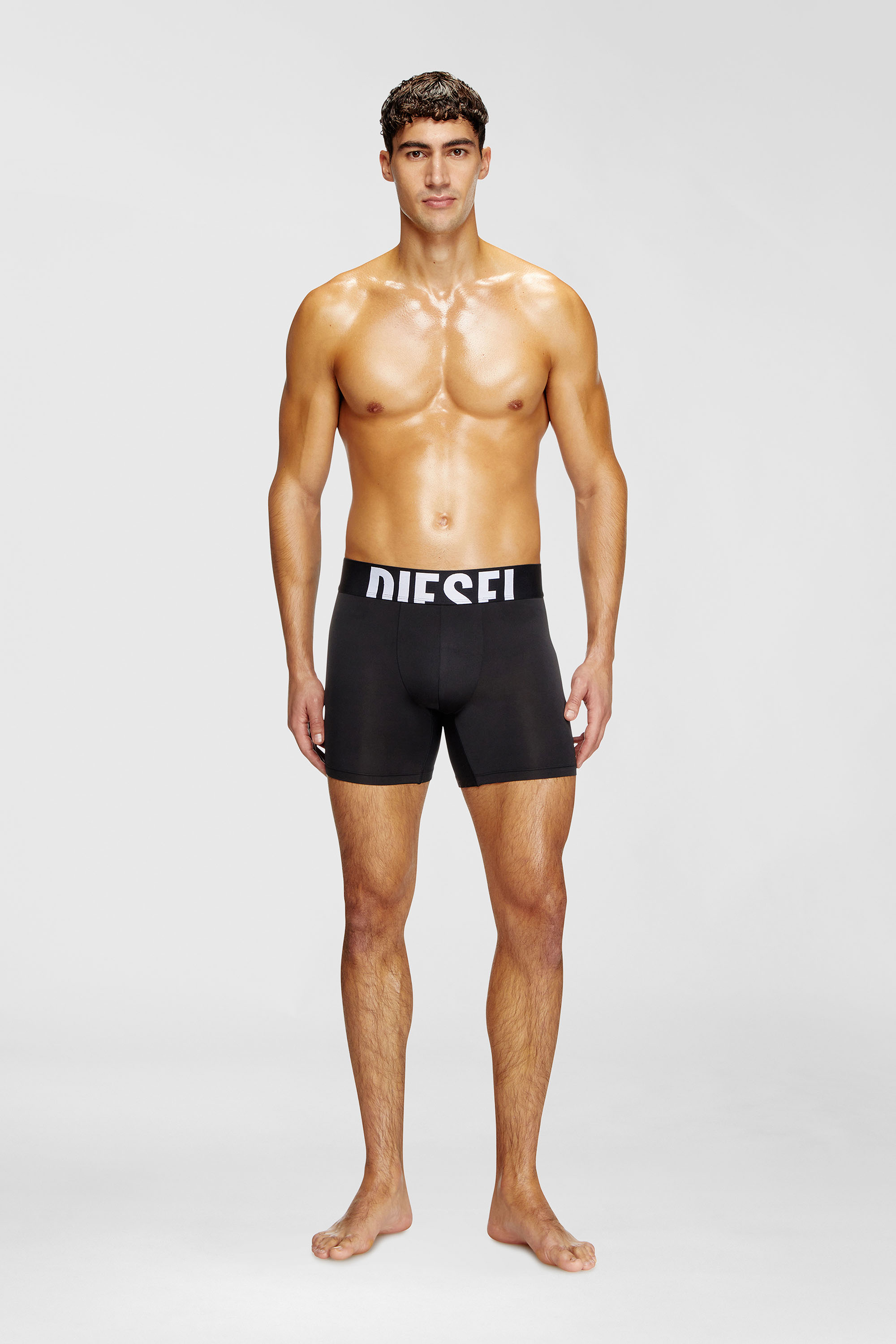 Diesel - MAX-D-POP-3PACK-55, Paquete de tres b&oacute;xers ajustados de microfibra Hombre in Negro - 2