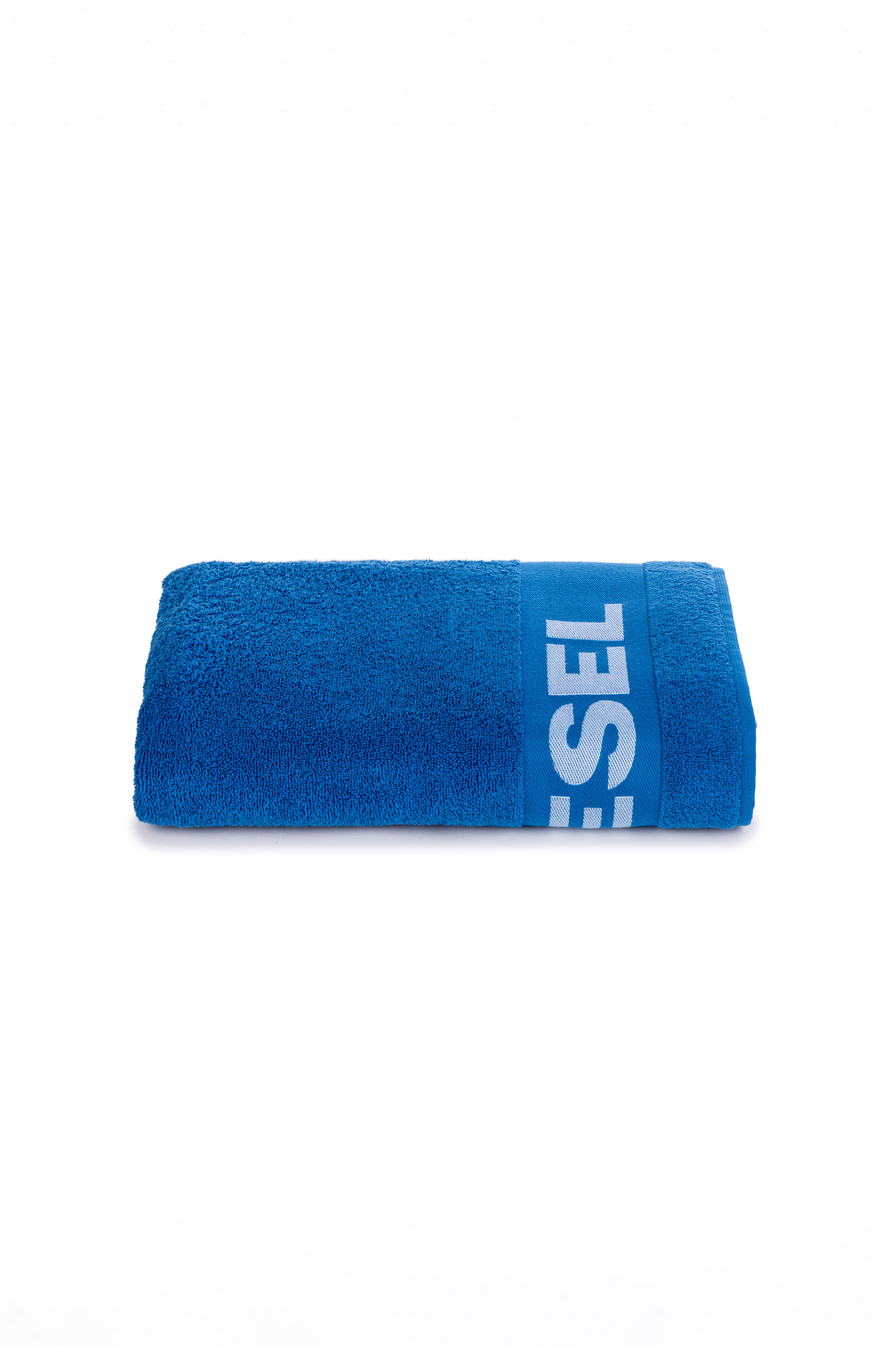 Diesel - 1015212 LOGO-COTTON TOWEL 100X180 BLUE, Toalla de Felpa de Algodón con Logotipo Unisex in Azul marino - 1