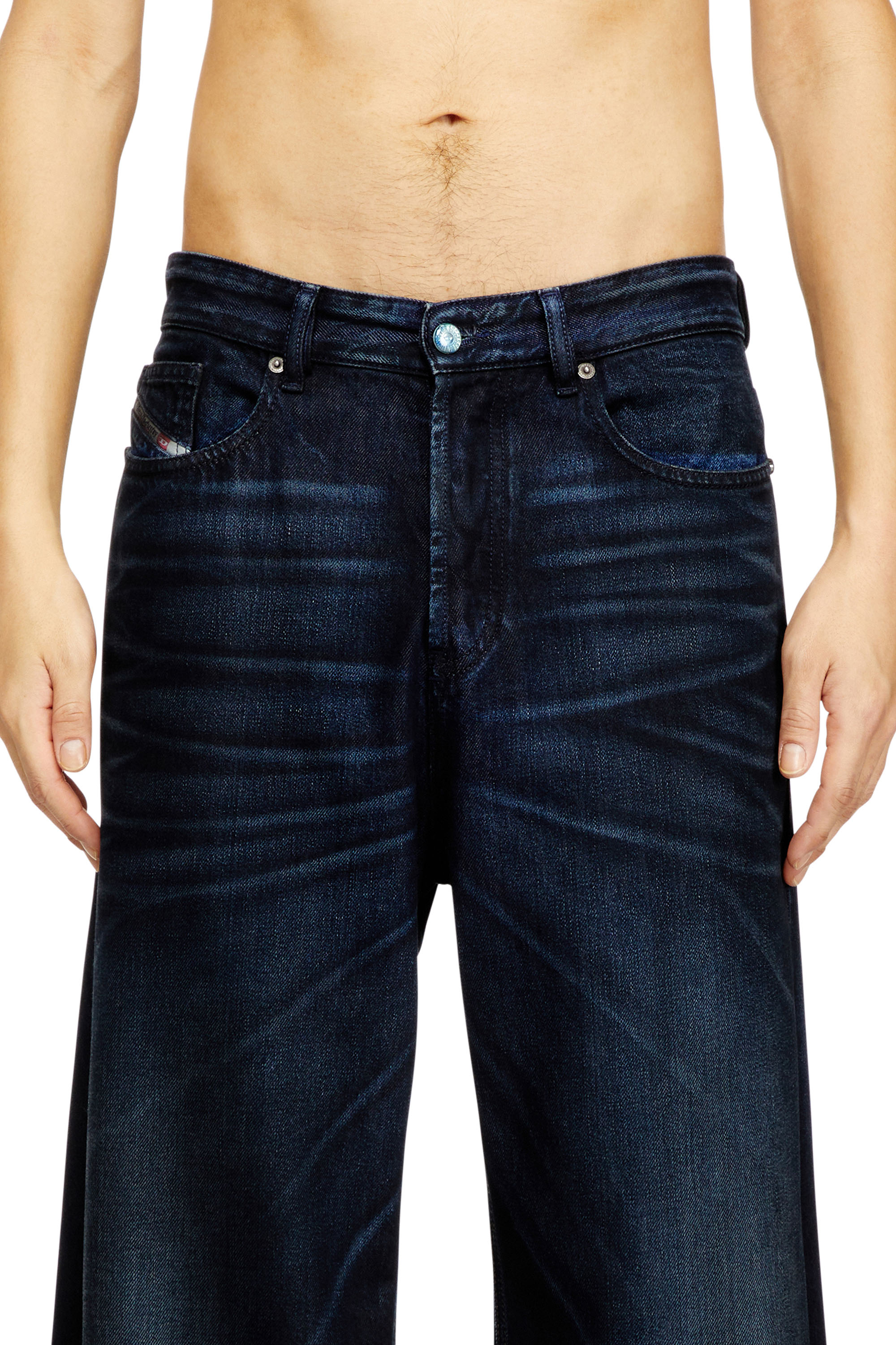 Diesel - Relaxed Jeans D-Rise 09N21 Hombre, Azul Oscuro - 5