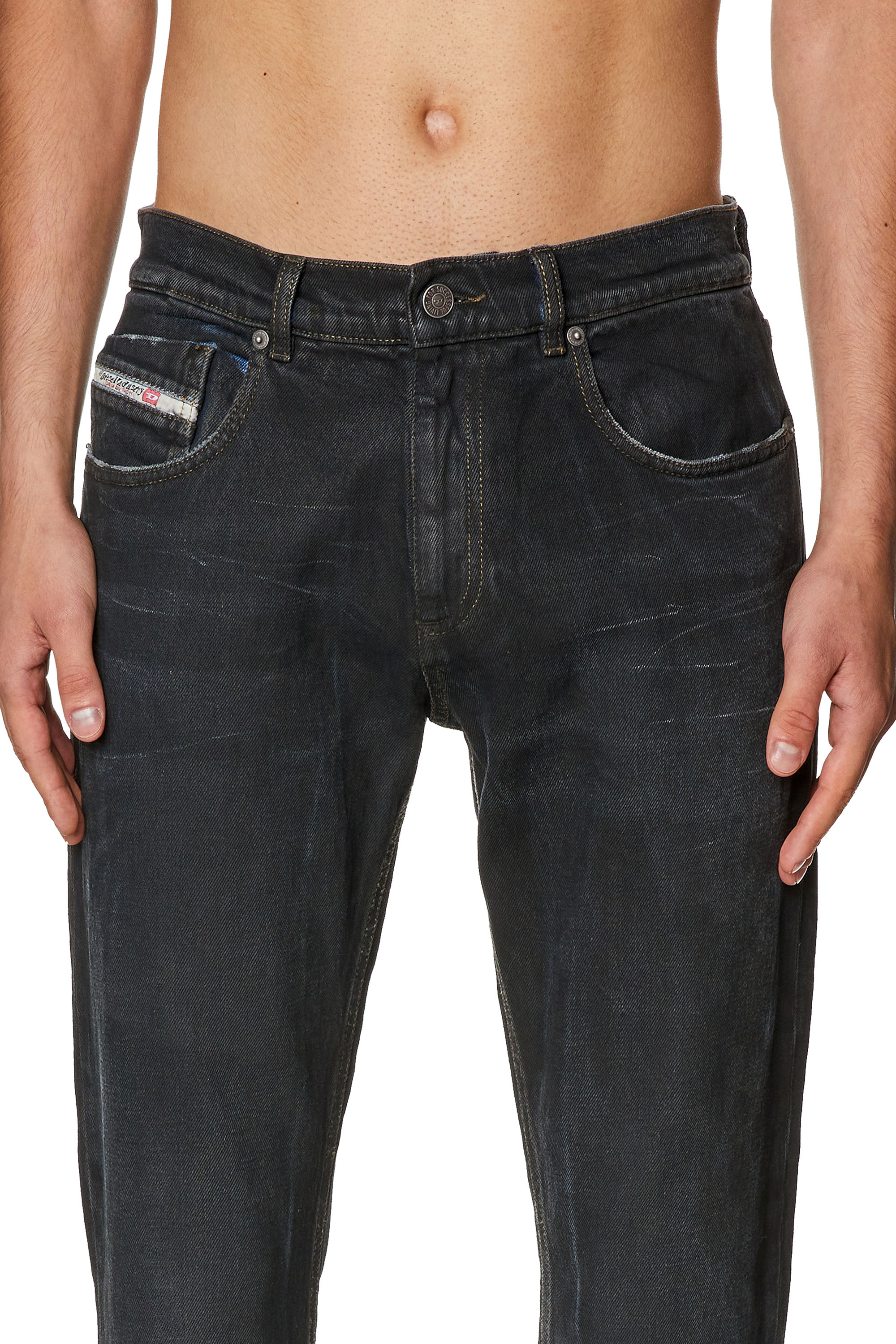 Diesel - Slim Jeans 2019 D-Strukt 0HJAU, Negro/Gris oscuro - Image 3