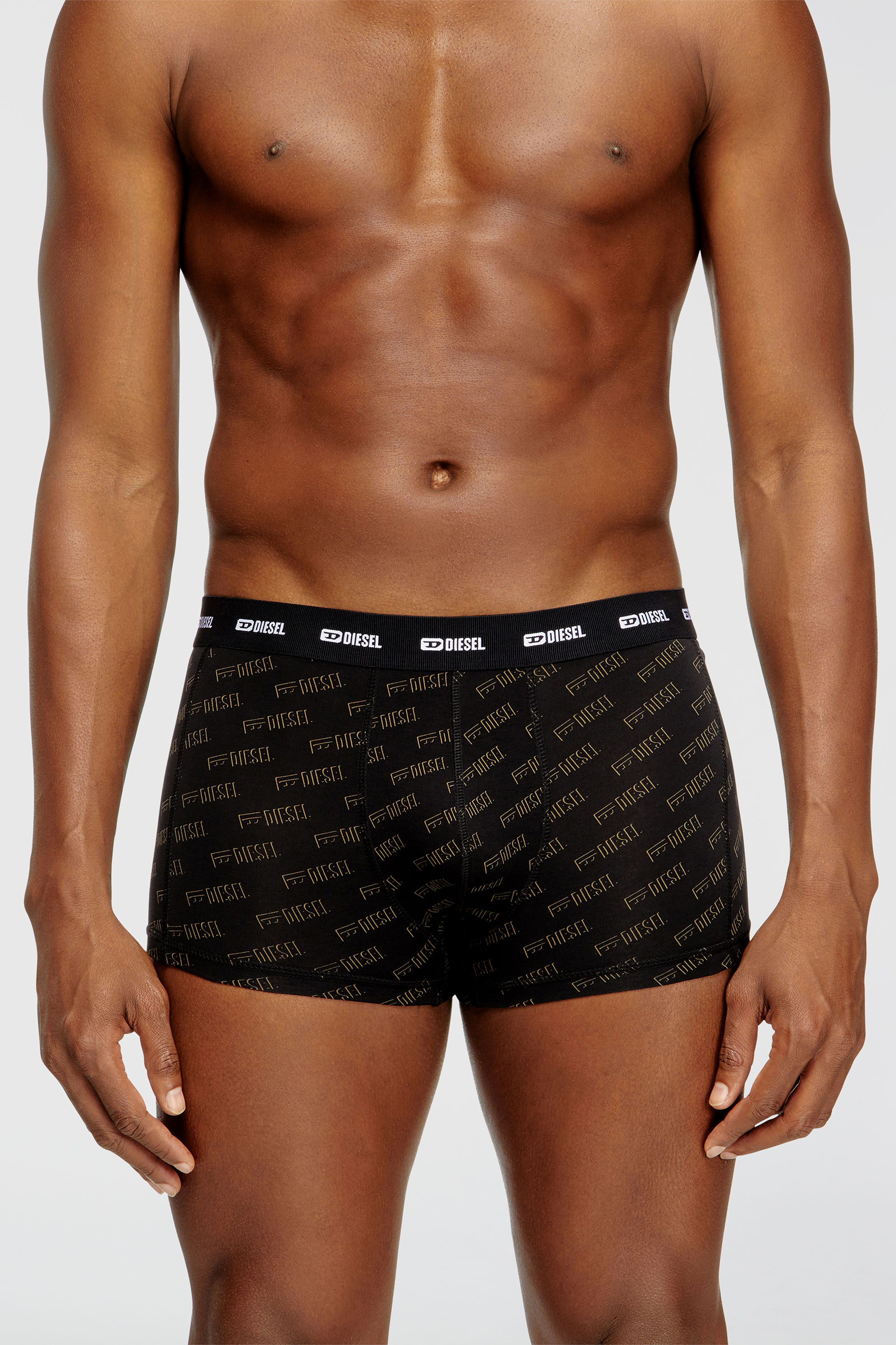 Diesel - DAMIEN-UTLT-3PACK, Paquete de tres b&oacute;xers ajustados con logotipo estilizado Hombre in Negro - 2