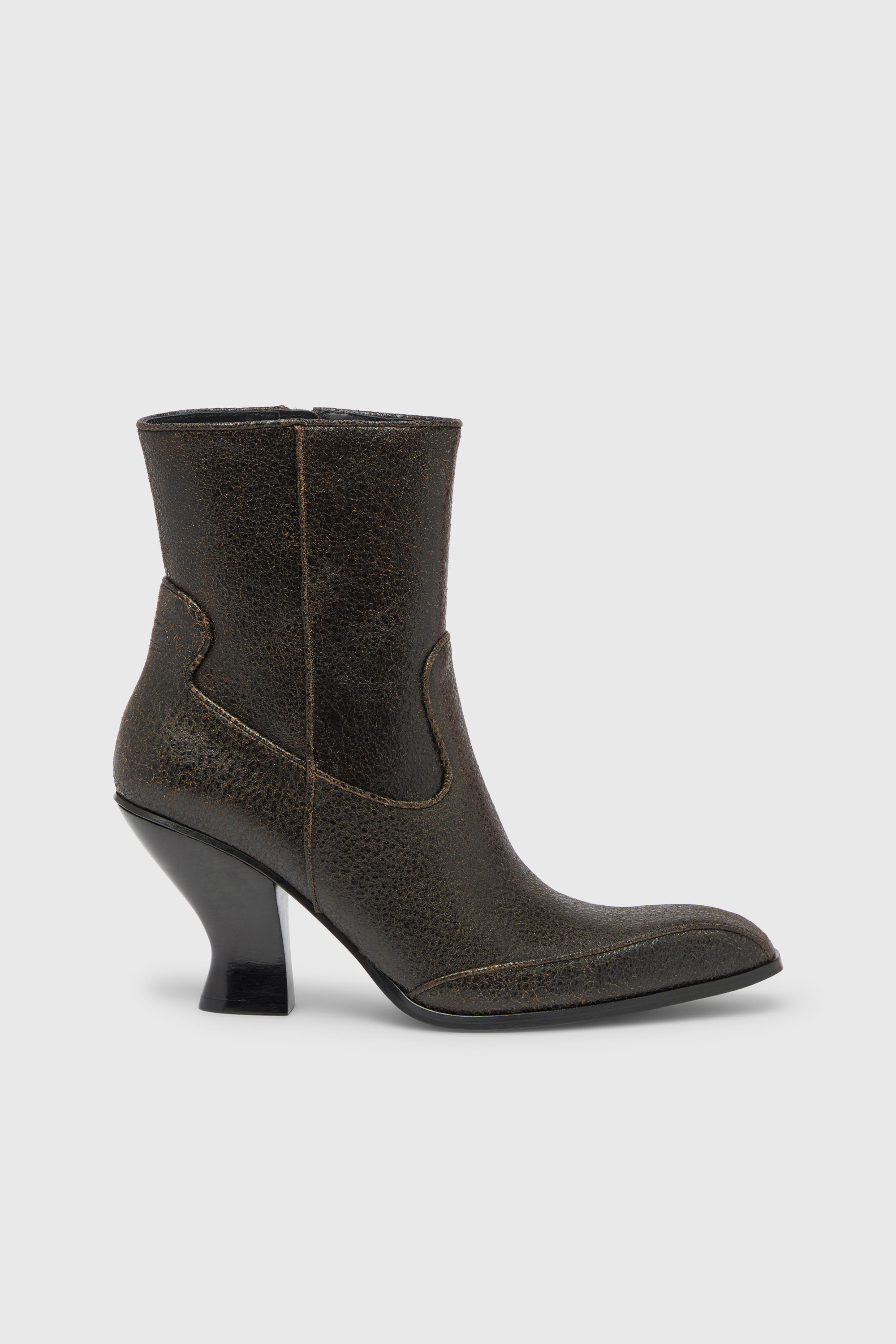 Diesel - D-LUFFY-75-AB, D-Luffy - Botines de piel craquelada Mujer in Marr&oacute;n - 1