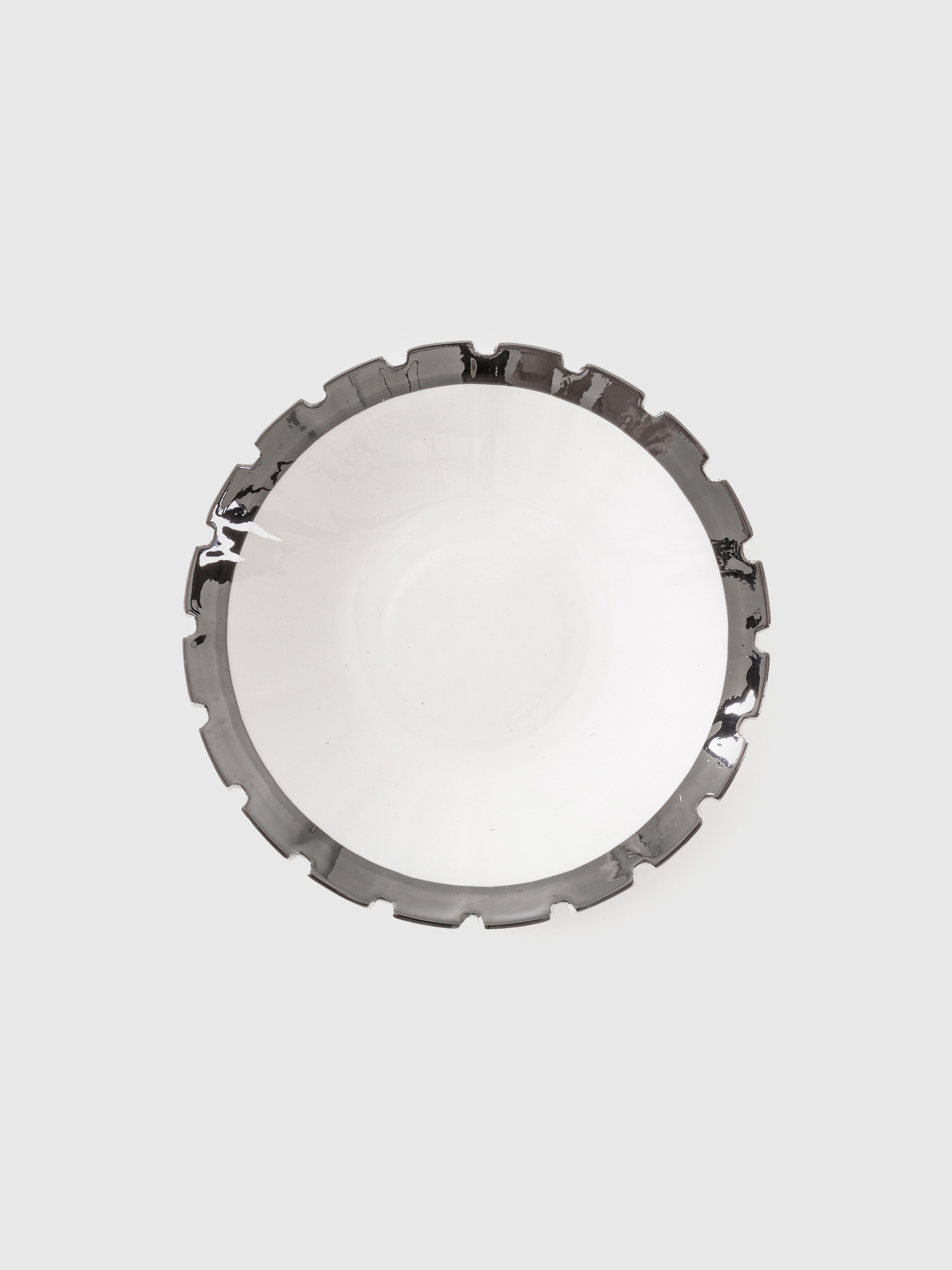 Diesel - 10990SIL MACHINE, Plato hondo de porcelana Unisex in Blanco - 1