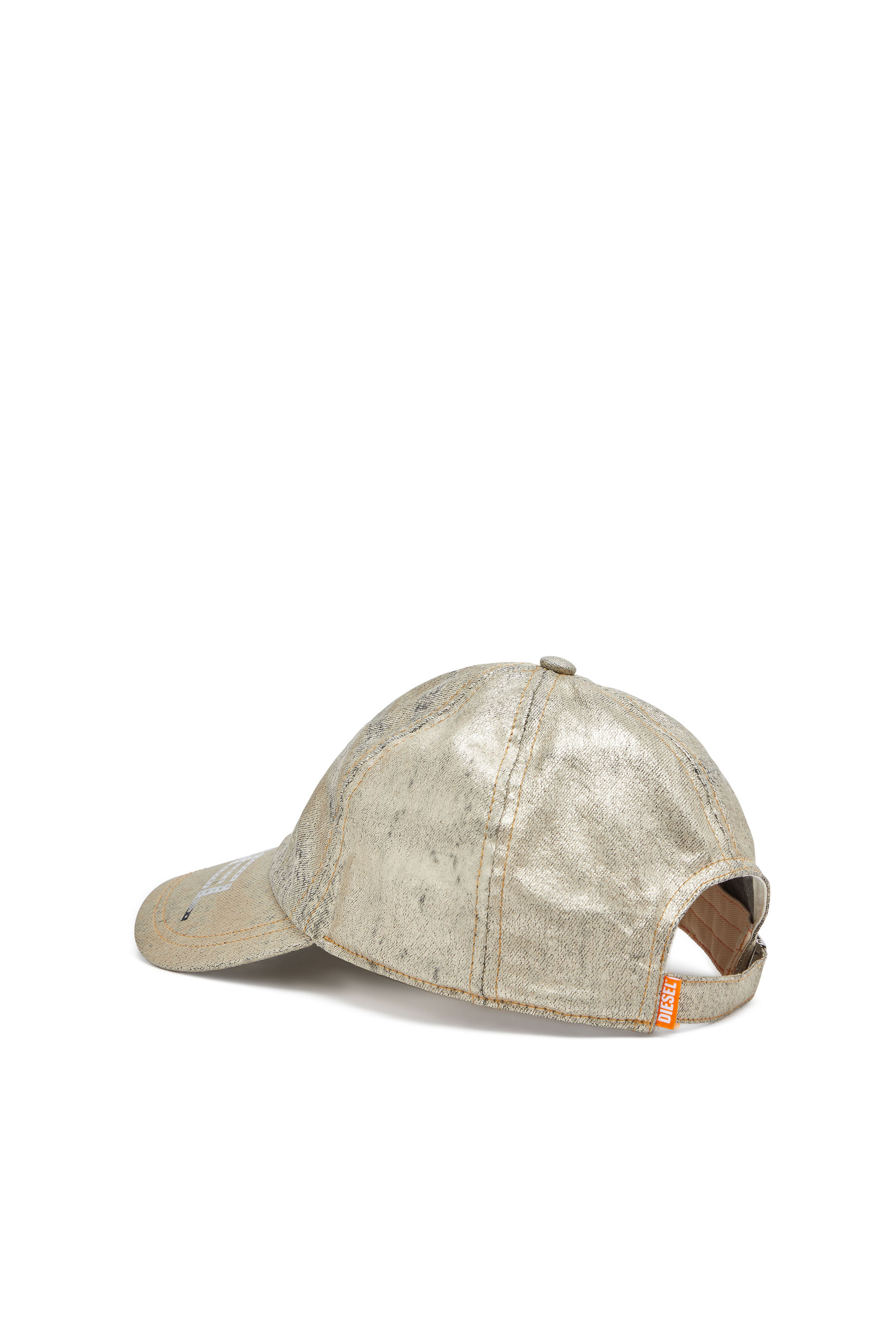 Diesel - C-AP-KG, Gorra de béisbol en denim metálico Mujer in Dorado - 2