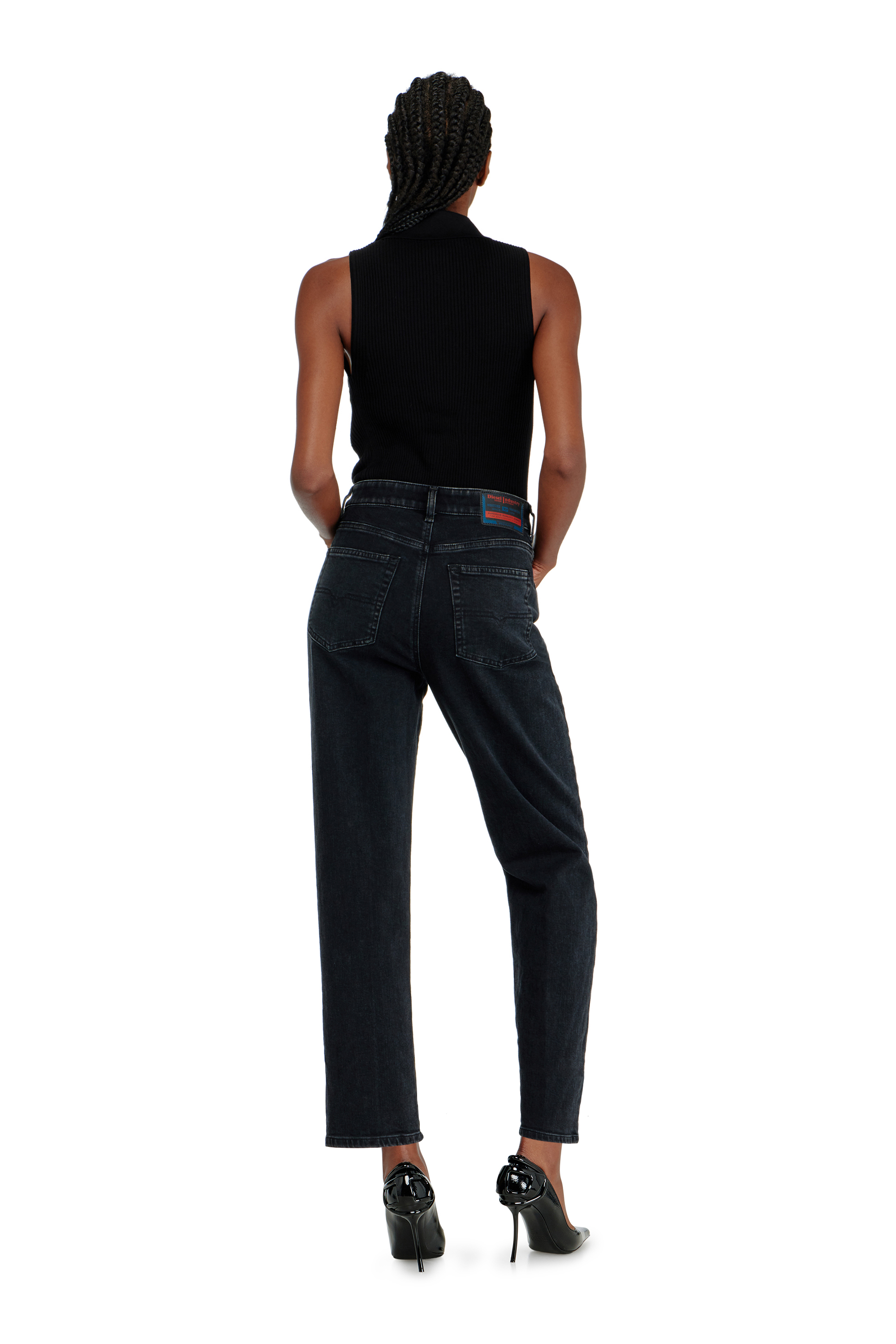 Diesel - Regular Jeans 1981 D-Went 09N89 Mujer, Negro/Gris oscuro - 3