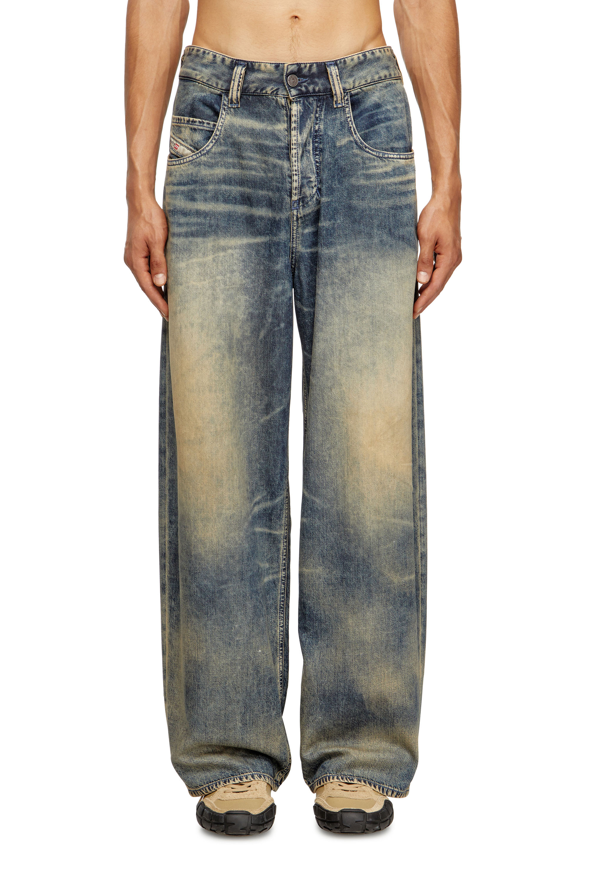 Diesel - Relaxed Jeans 1997 D-Enim-M 0CEBB Hombre, Azul medio - 1