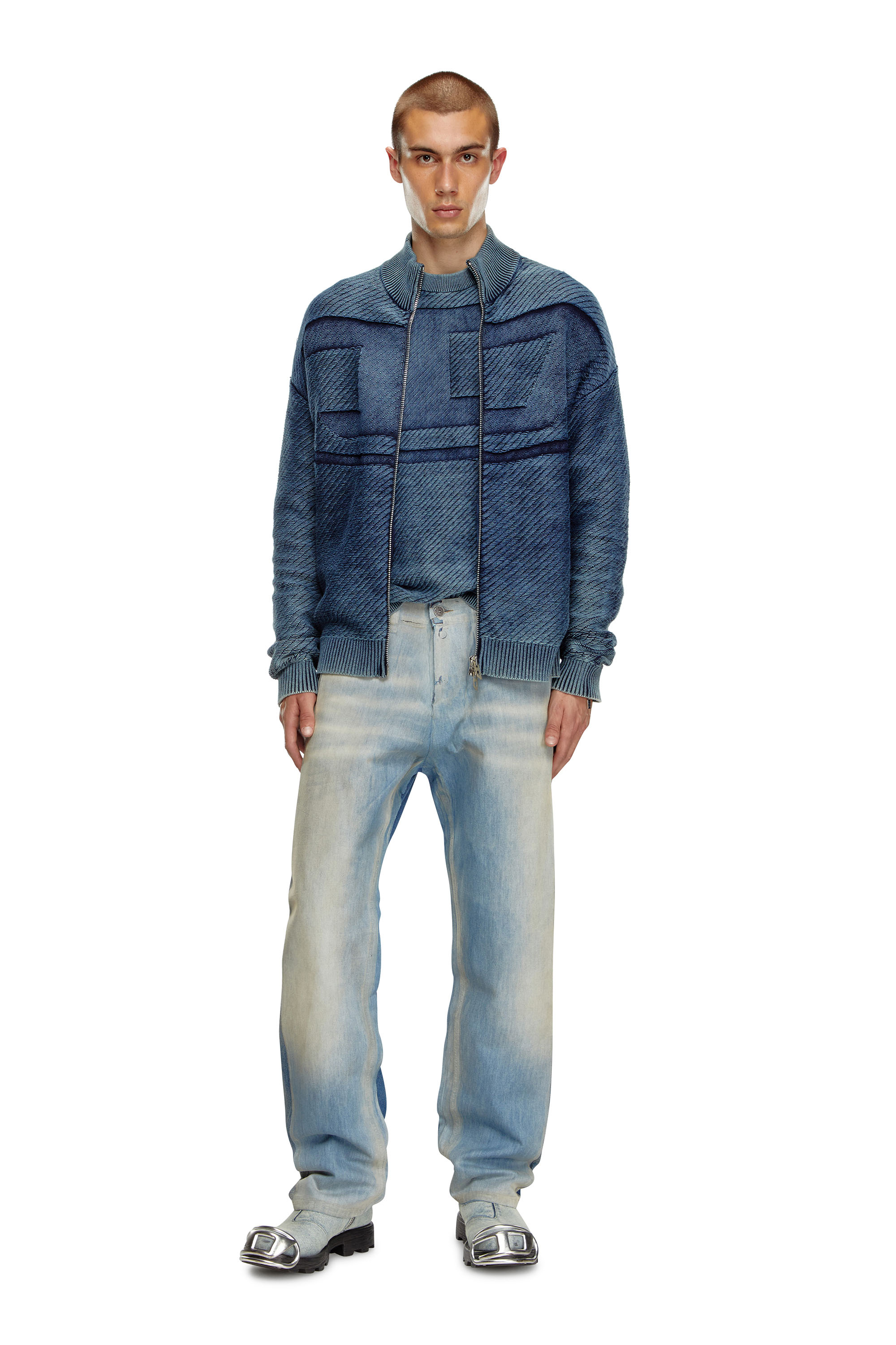 Diesel - Straight Jeans 2010 D-Macs 09K22, Hombre Straight Jeans - 2010 D-Macs in Azul marino - Image 2