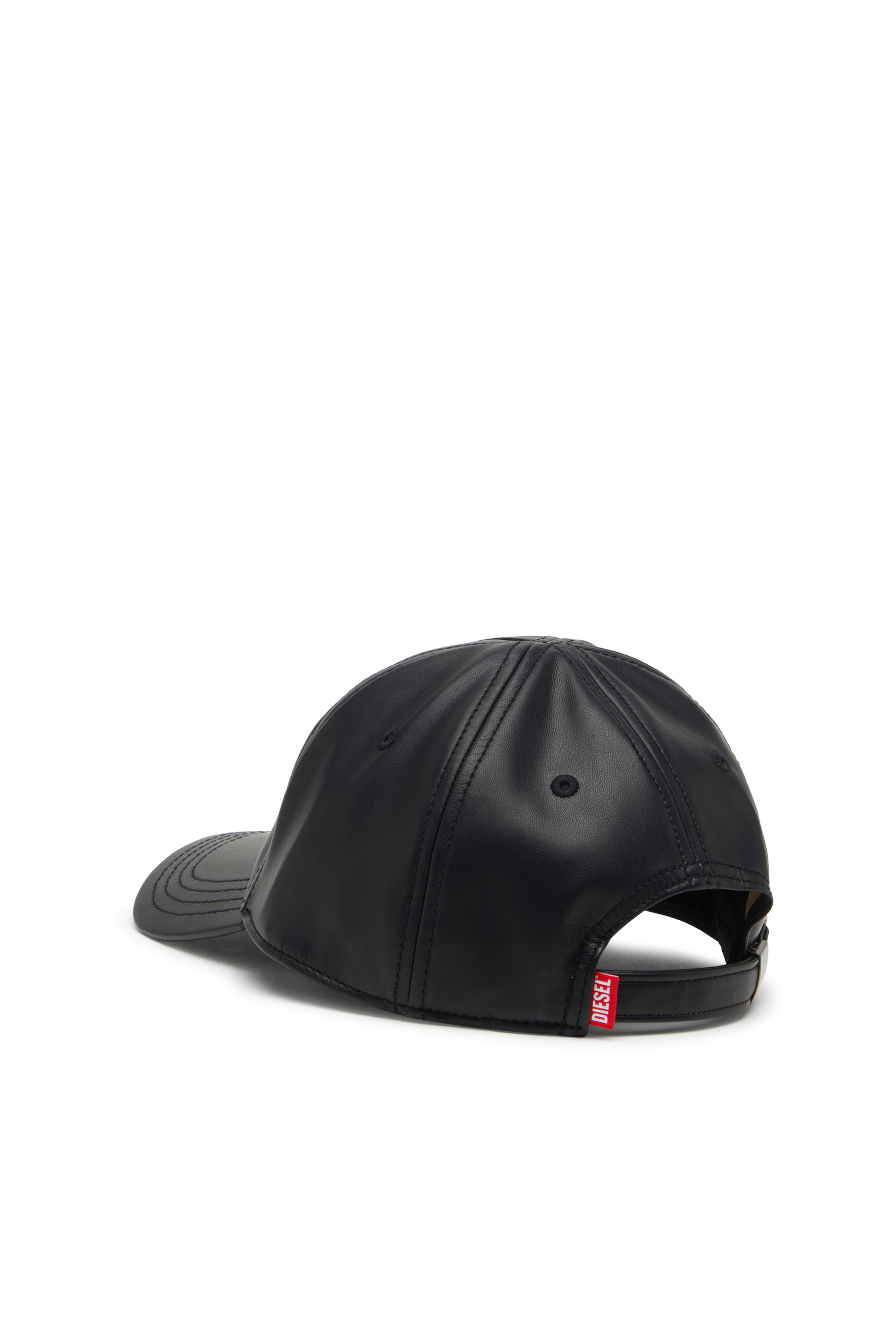 Diesel - C-HEATHER, Gorra de béisbol recubierta con logo en relieve Hombre in Negro - 2