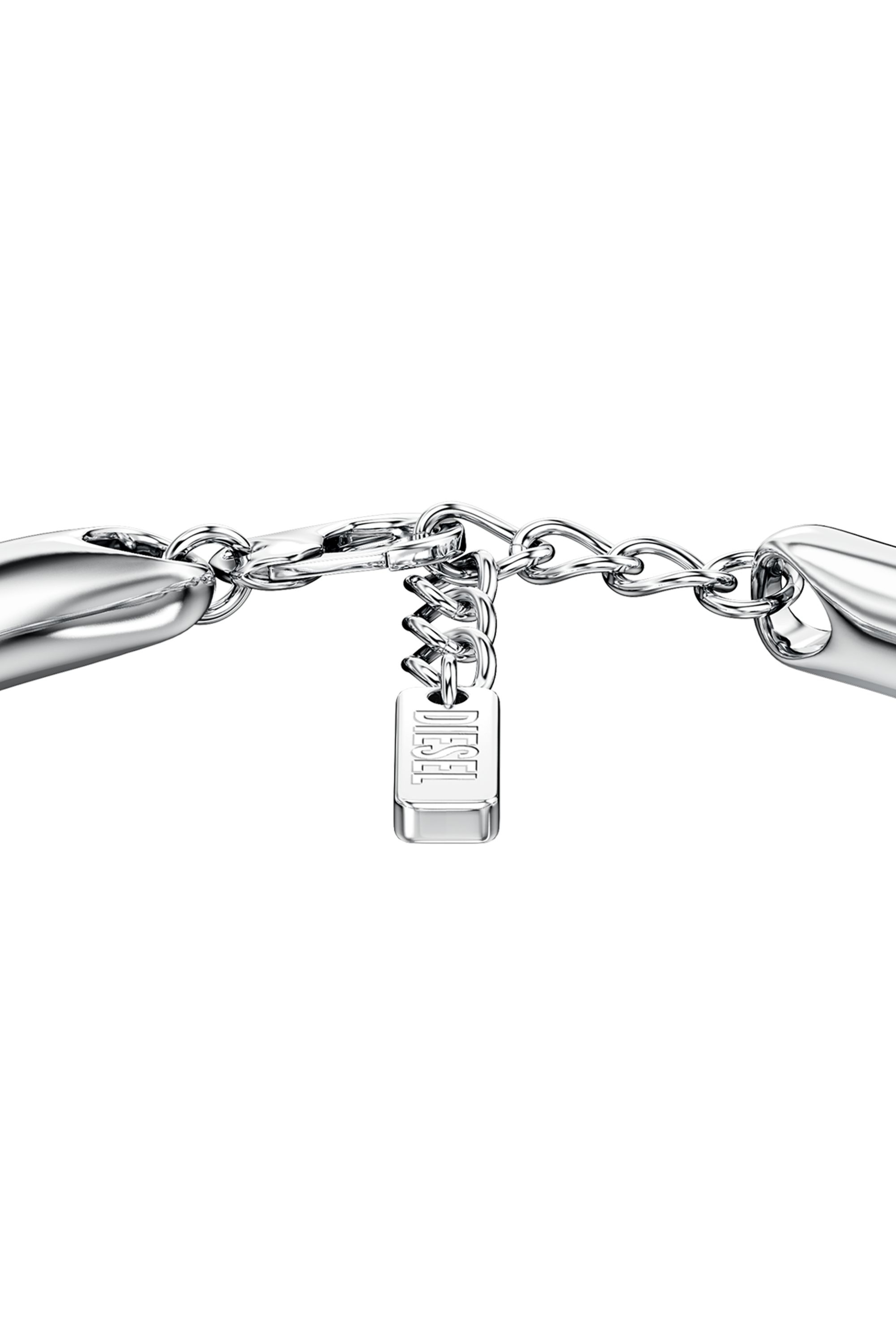 Diesel - DX1696040 JEWELLERY, Pulsera de cadena de acero inoxidable Unisex in Plateado - 2