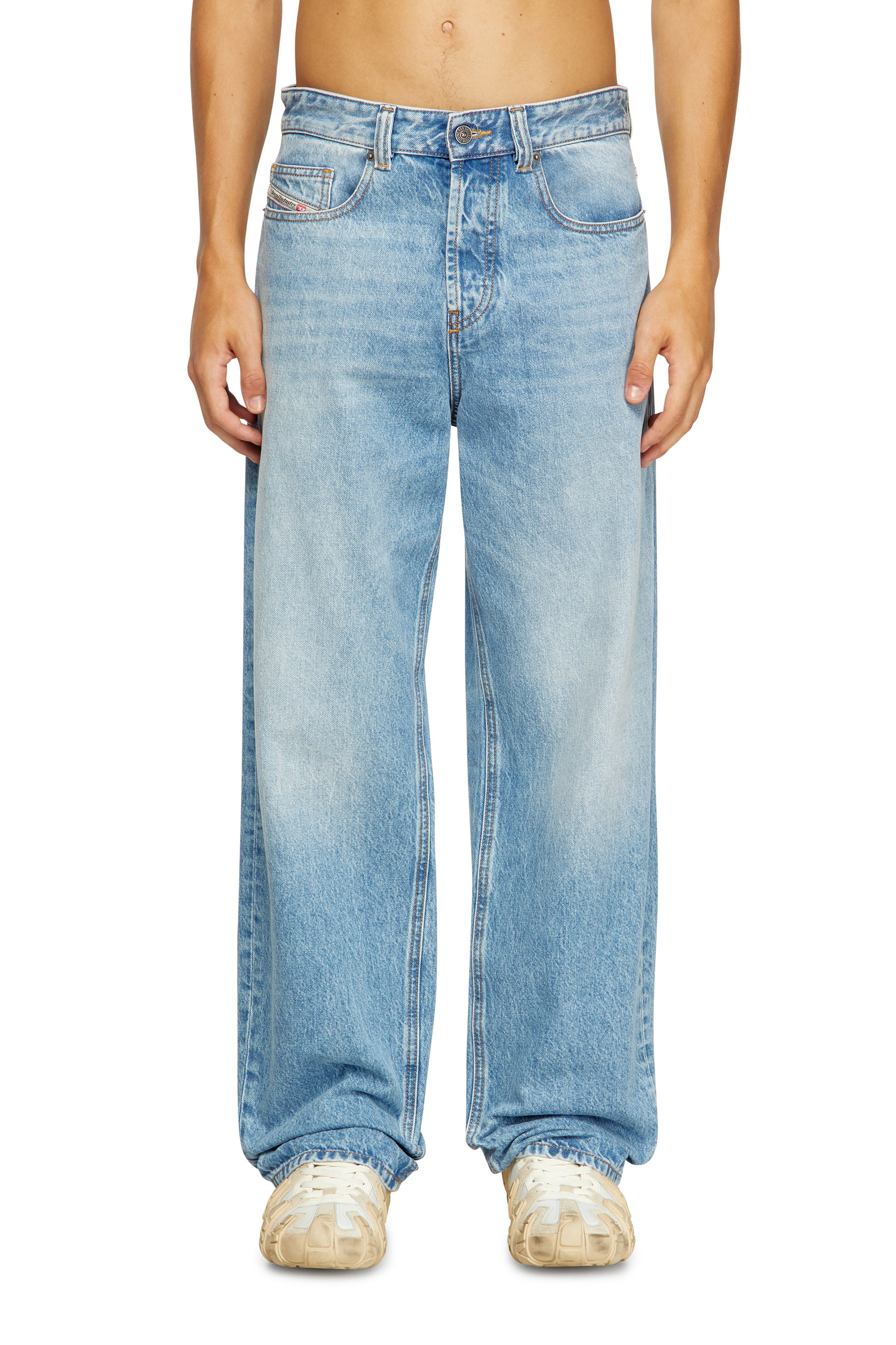 Diesel - Relaxed Jeans 2001 D-Macro 09I29 Hombre, Azul Claro - 2