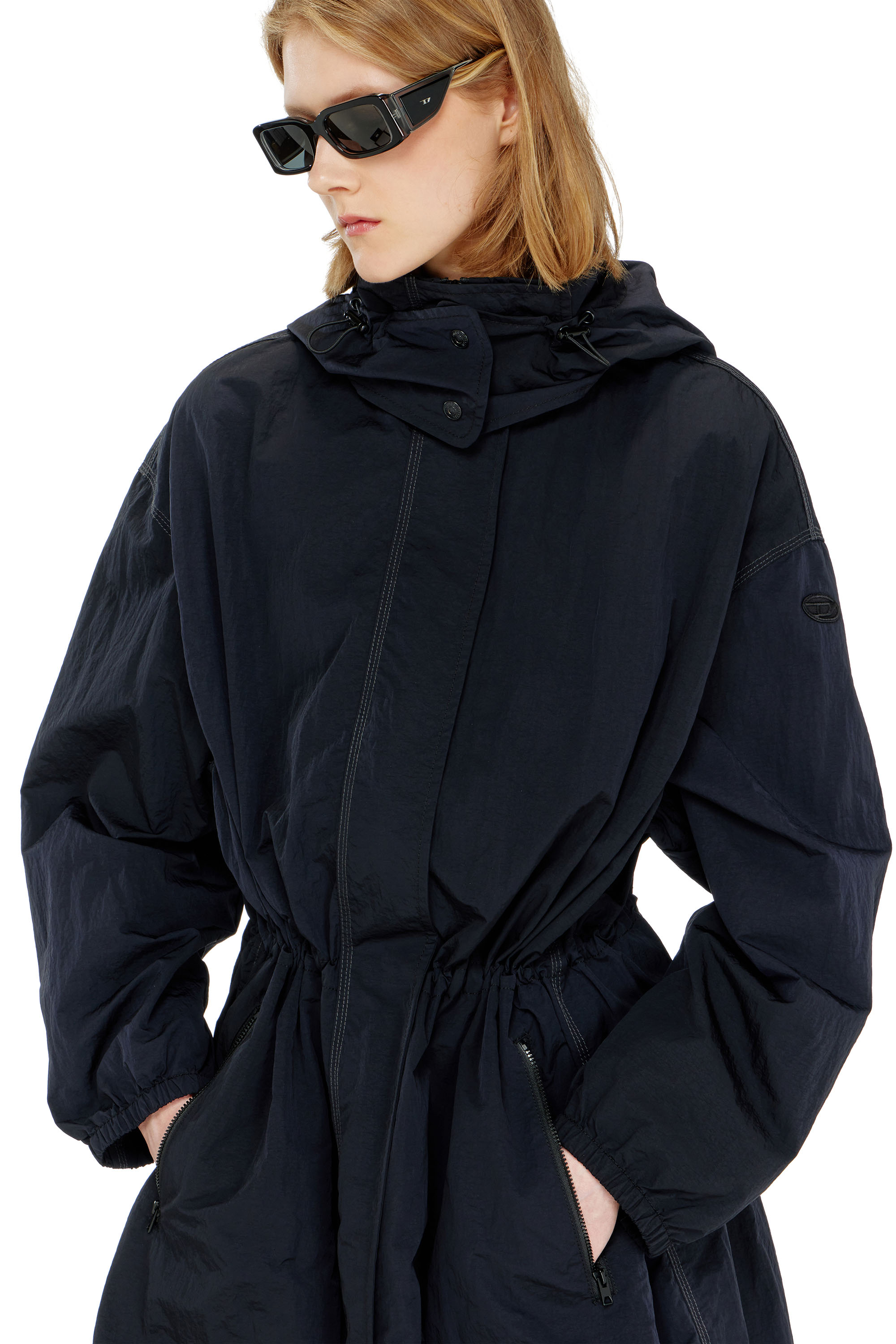 Diesel - G-ASTER-T1, Gabardina de nailon con capucha desmontable Mujer in ToBeDefined - 5