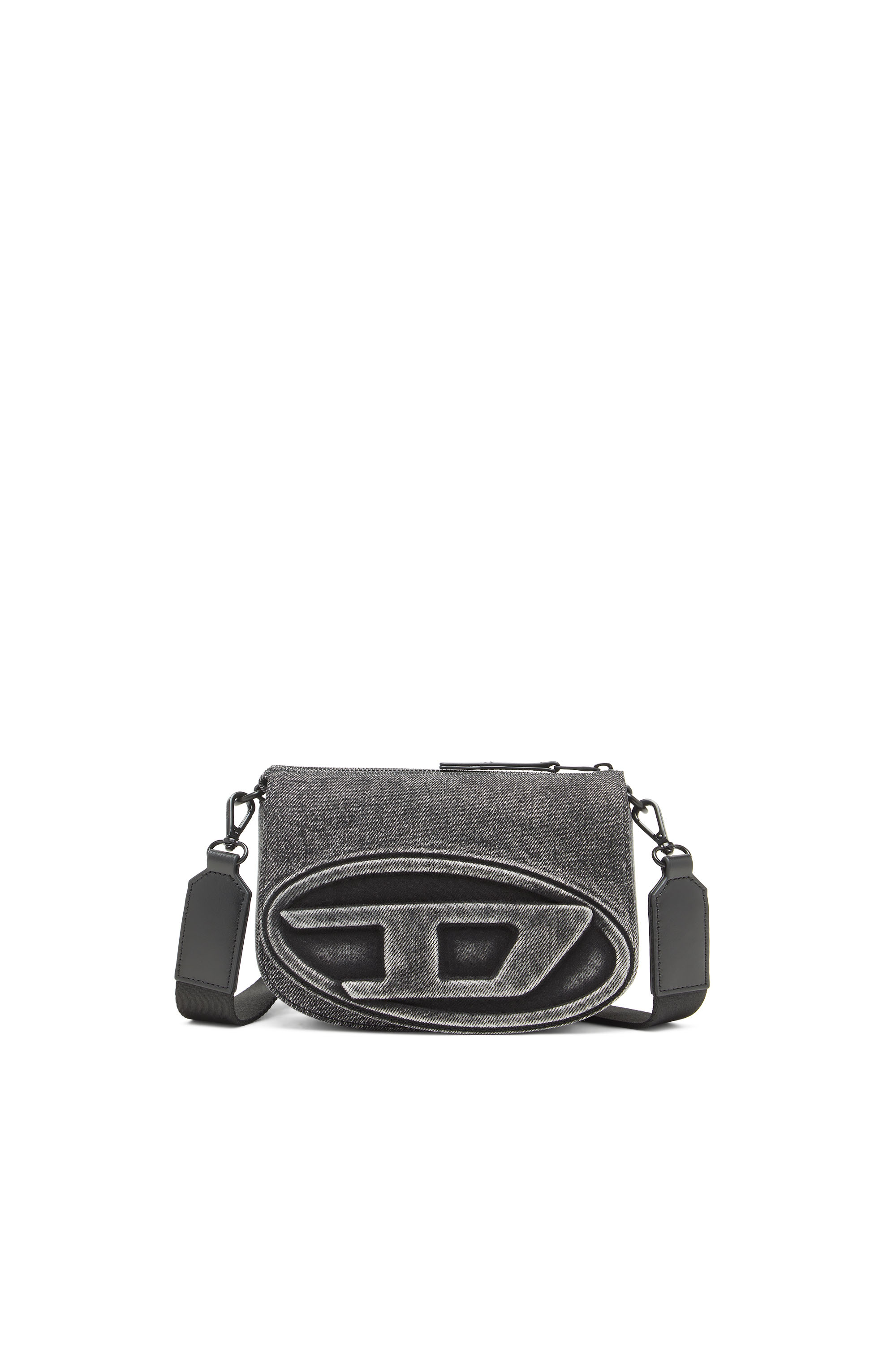 Diesel - 1DR CAMERA BAG, 1DR-Bolso para cámara en denim lavado Unisex in Gris - 1
