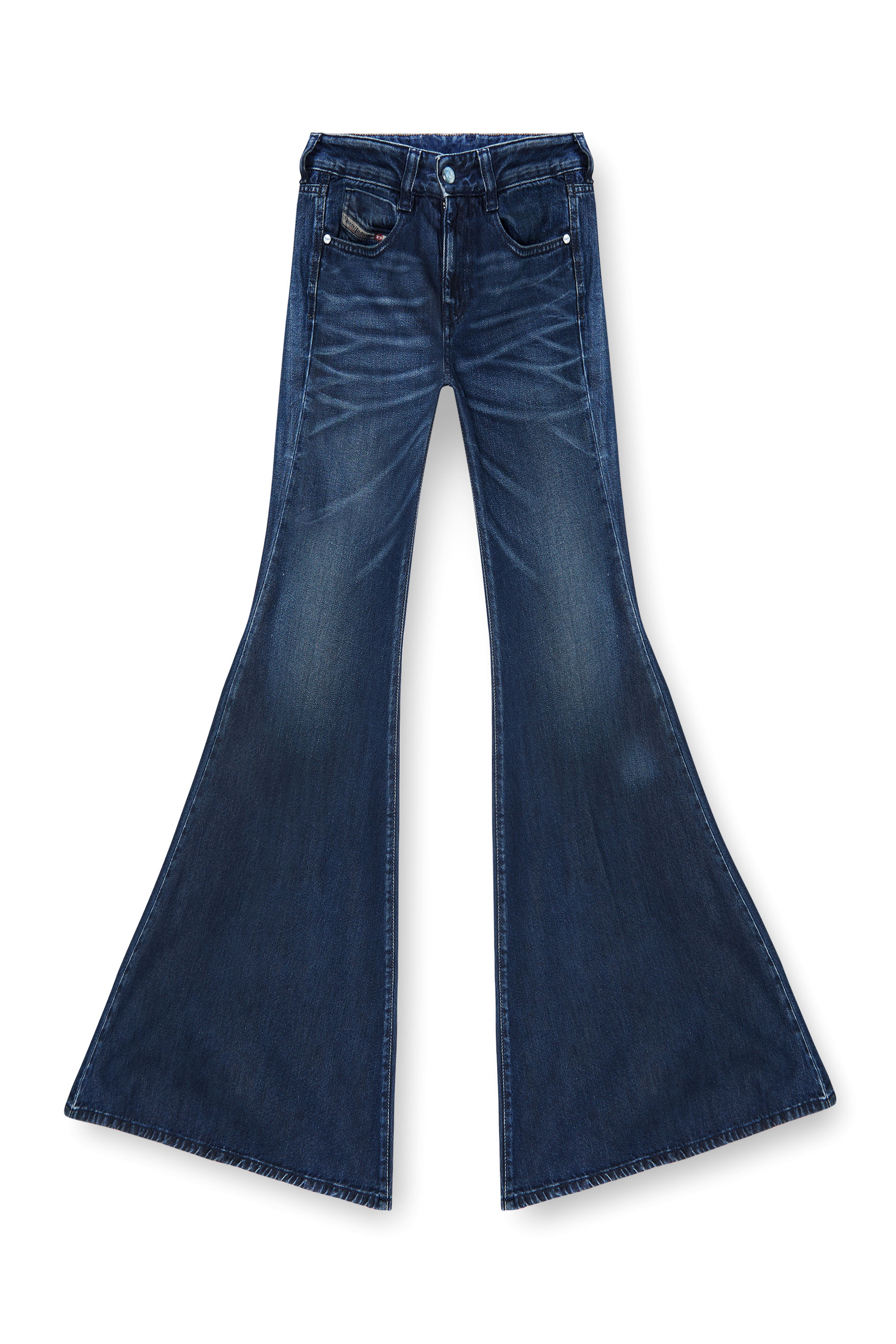 Diesel - Flare Jeans 1970 D-Bleess 09N21 Mujer, Azul Oscuro - 6