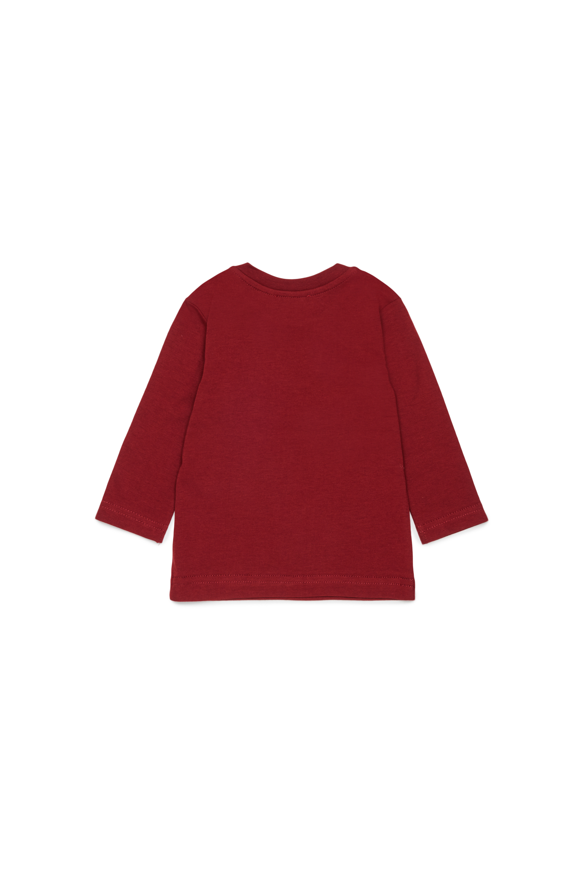 Diesel - TLODIMB, Camiseta de manga larga con estampado Diesel Industry Hombre in Rojo - 2