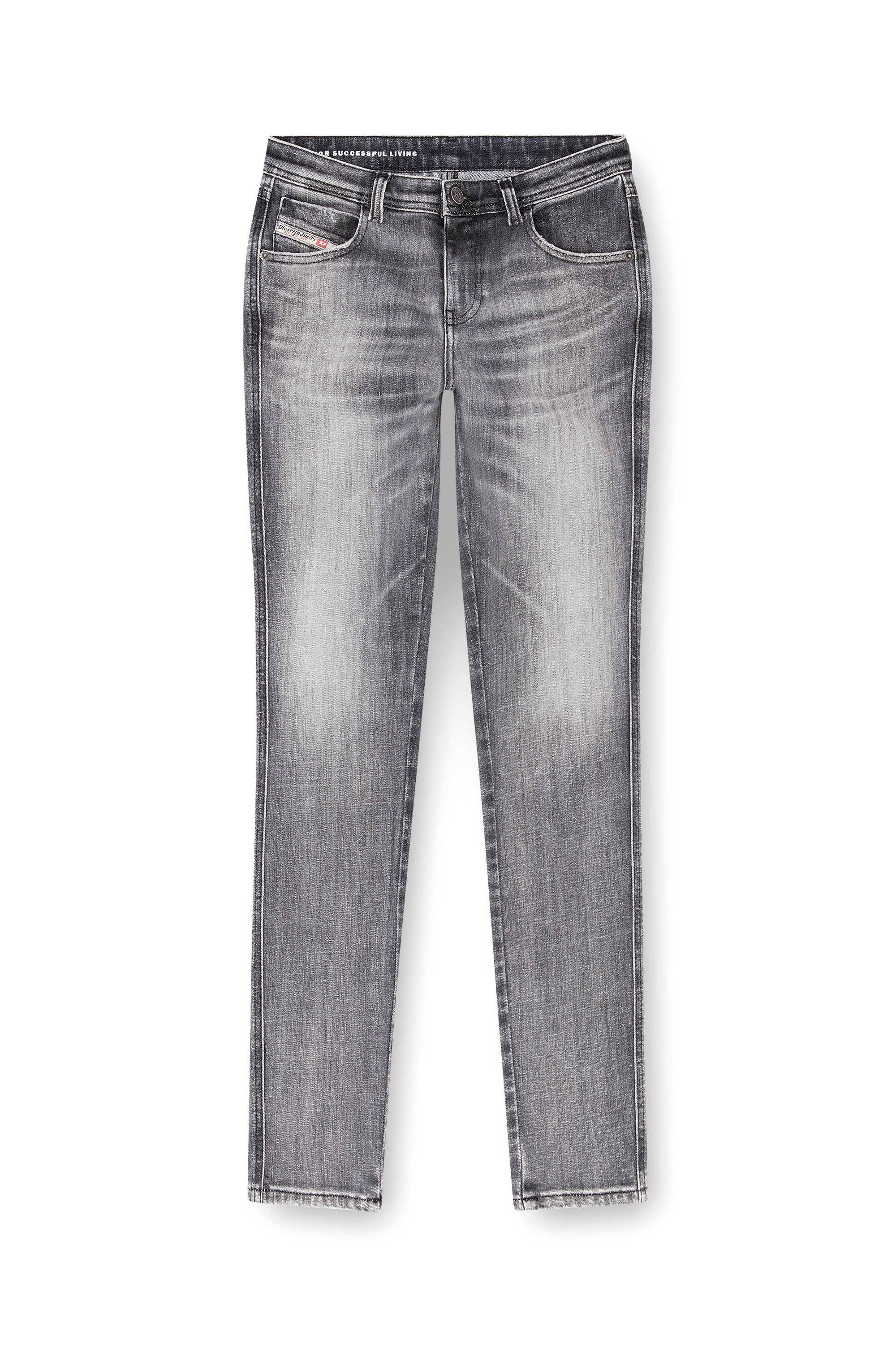 Diesel - Skinny Jeans 2015 Babhila 09J29 Mujer, Gris - 3