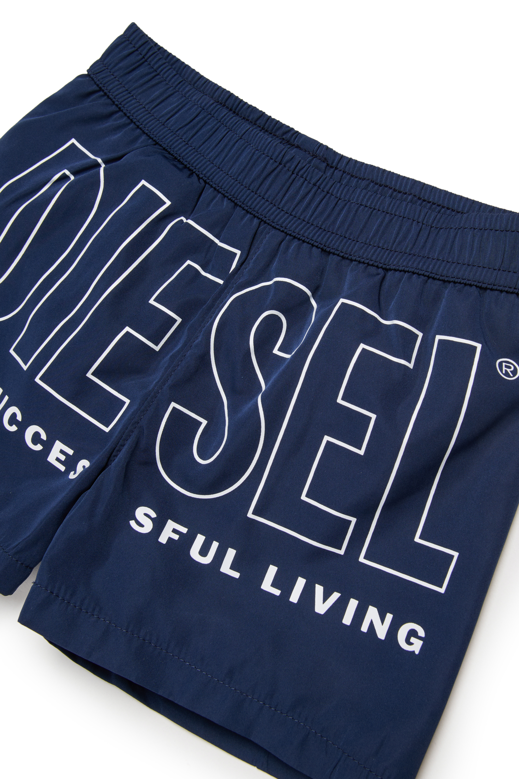 Diesel - MISITB, Ba&ntilde;ador corto con estampado maxi Biscotto Hombre in Azul marino - 3