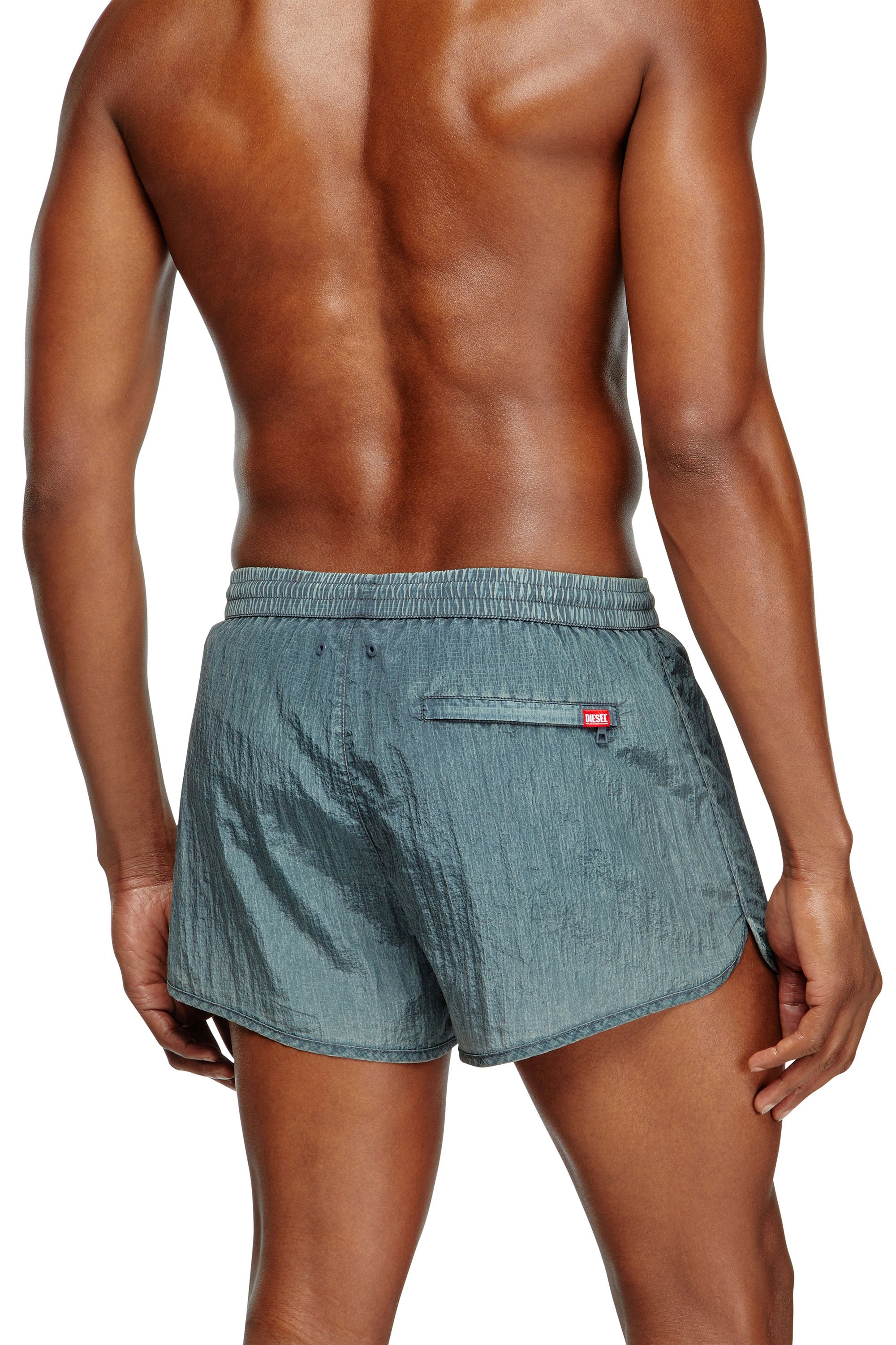 Diesel - OLIVER-30-D-POP, Bañadores cortos en ripstop tratado Hombre in Gris - 3