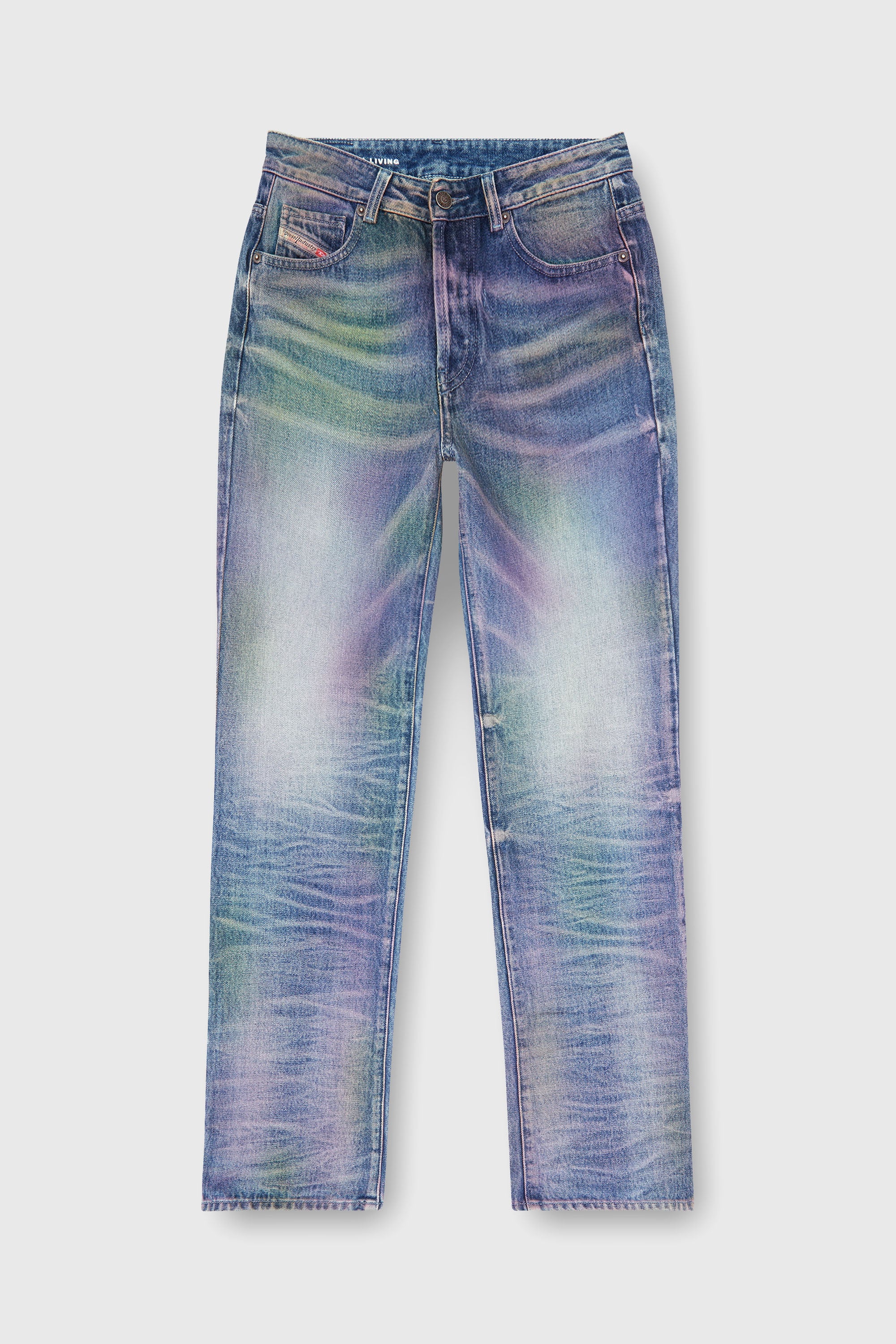 Diesel - Regular Jeans D-Lie 007FW Mujer, Multicolor/Azul - 2