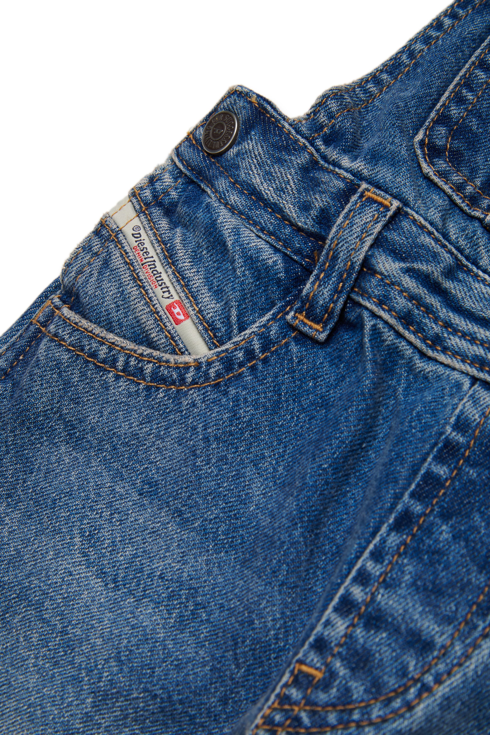 Diesel - JARYB, Peto vaquero con bordado de logo Hombre in Azul marino - 4