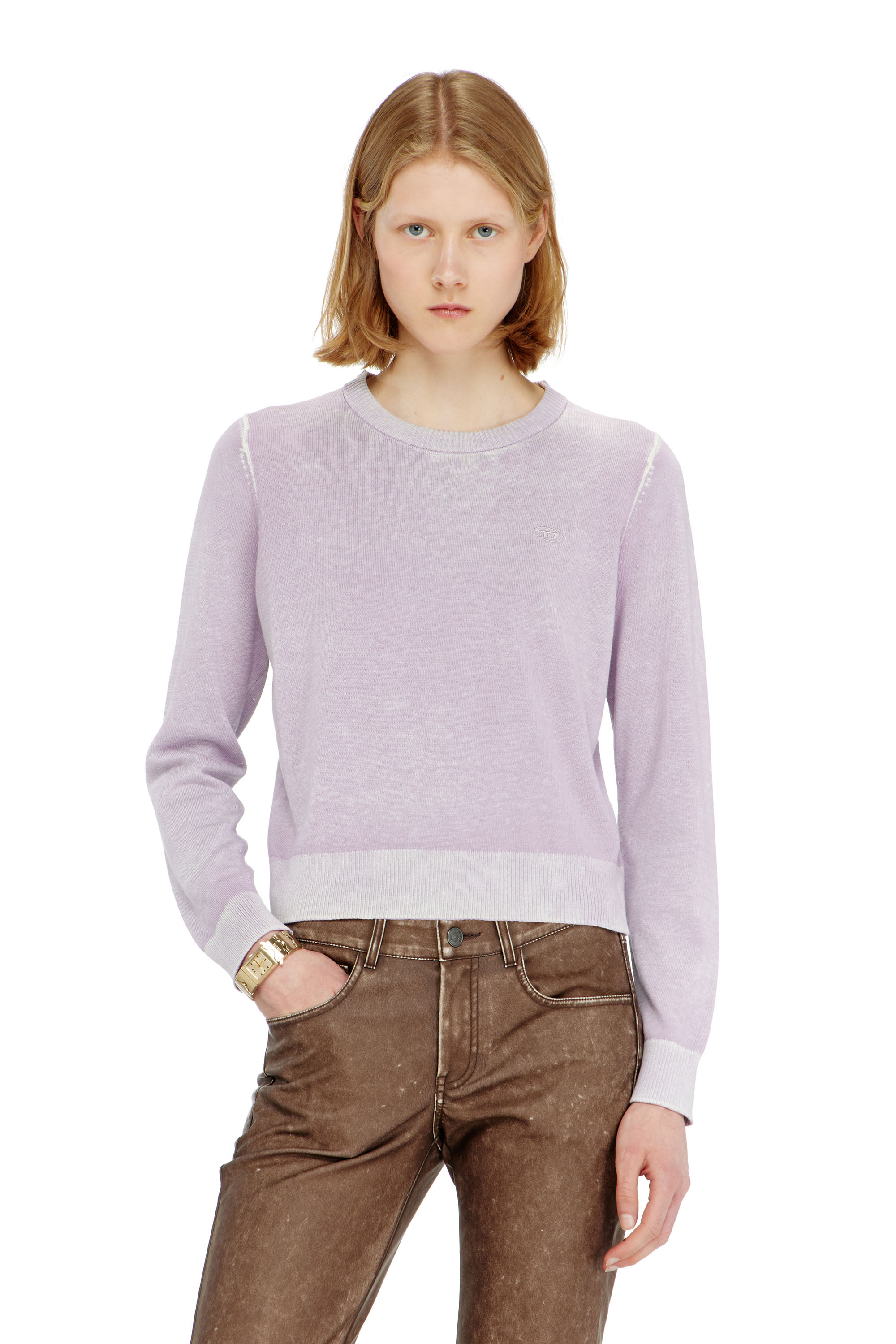 Diesel - M-LOVRE, Jersey con estampado reversible desgastado Mujer in ToBeDefined - 3
