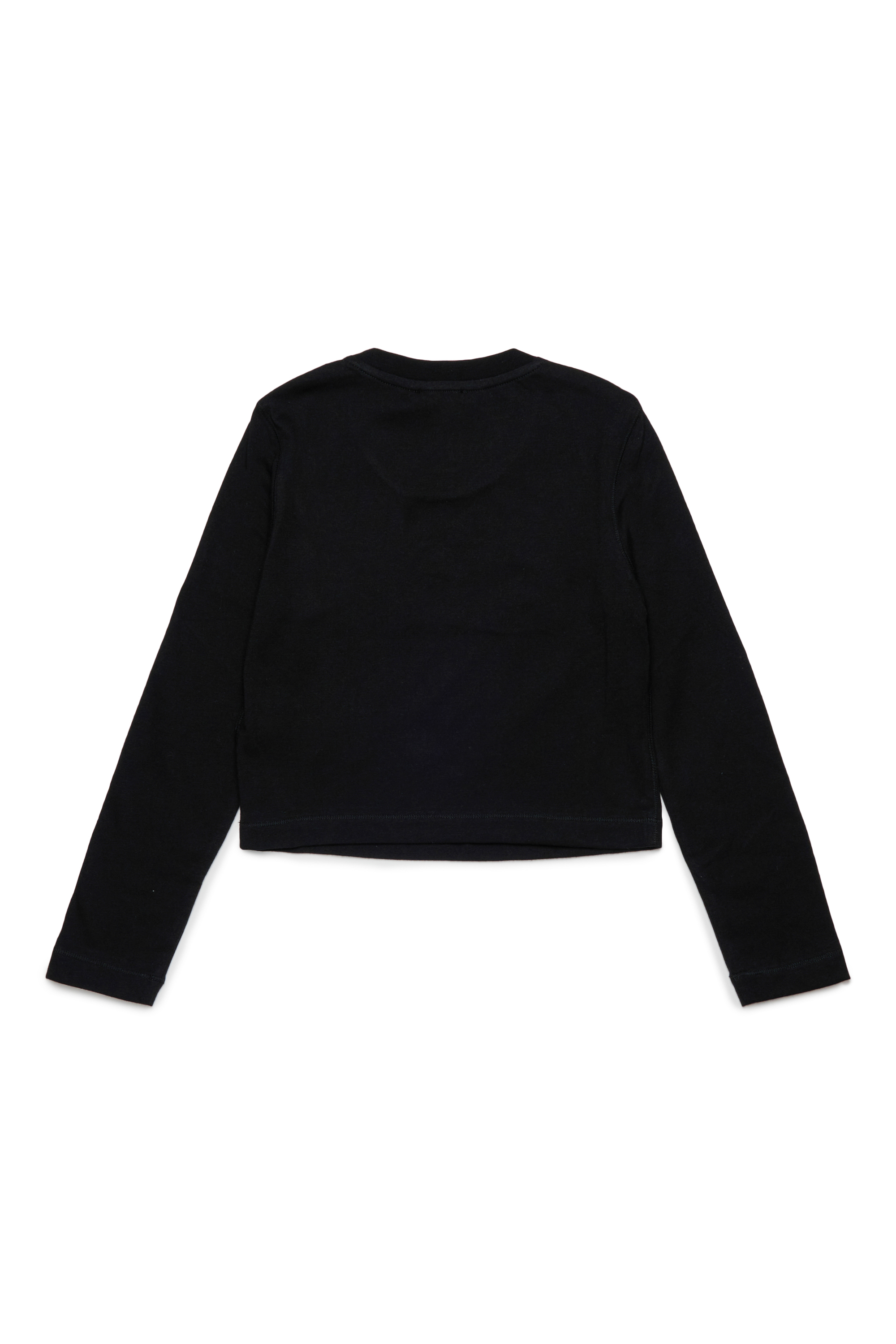 Diesel - TDOLSY, Camiseta de manga larga de algodón Mujer in Negro - 2